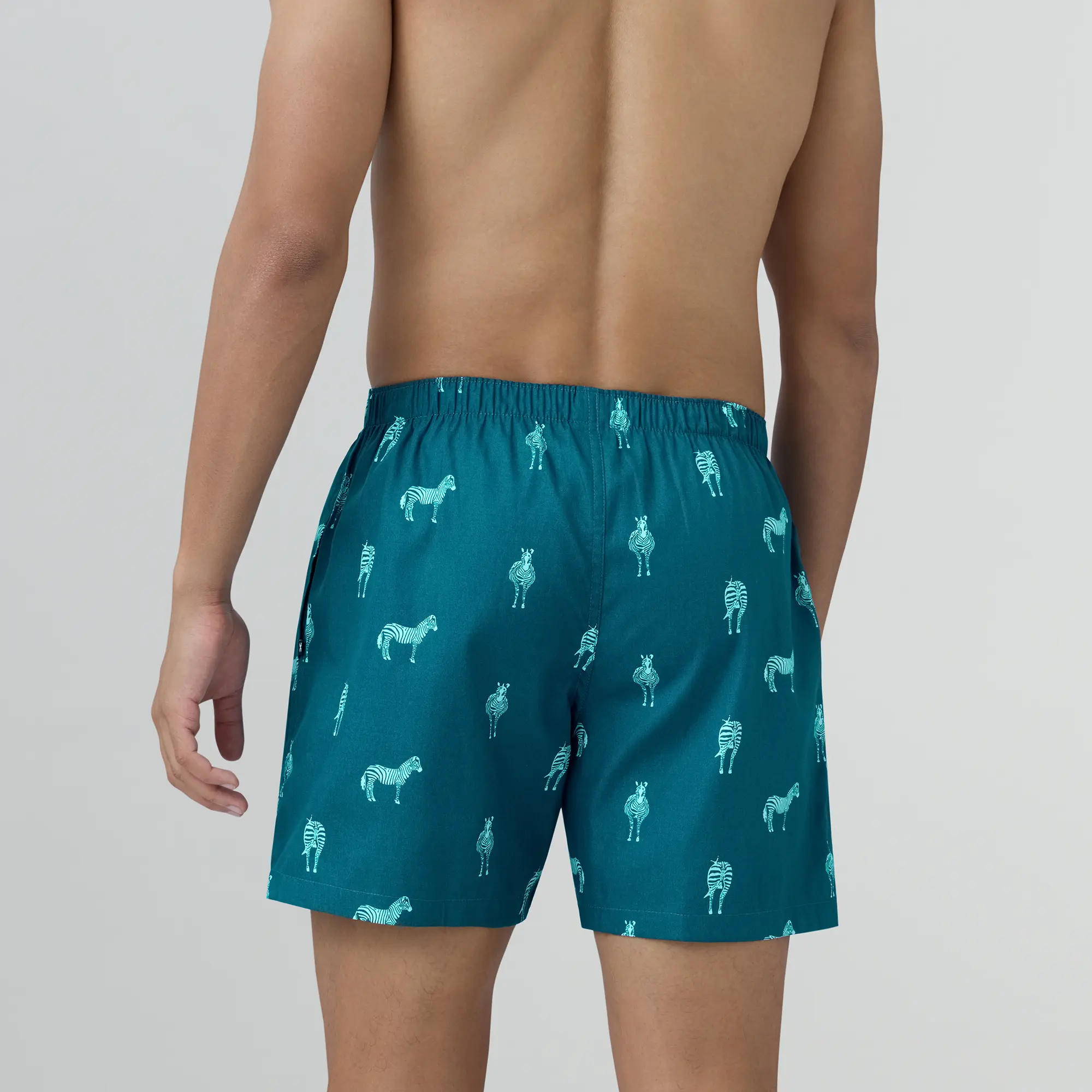 Remix Cotton Boxers Zebra Blue - Image 5