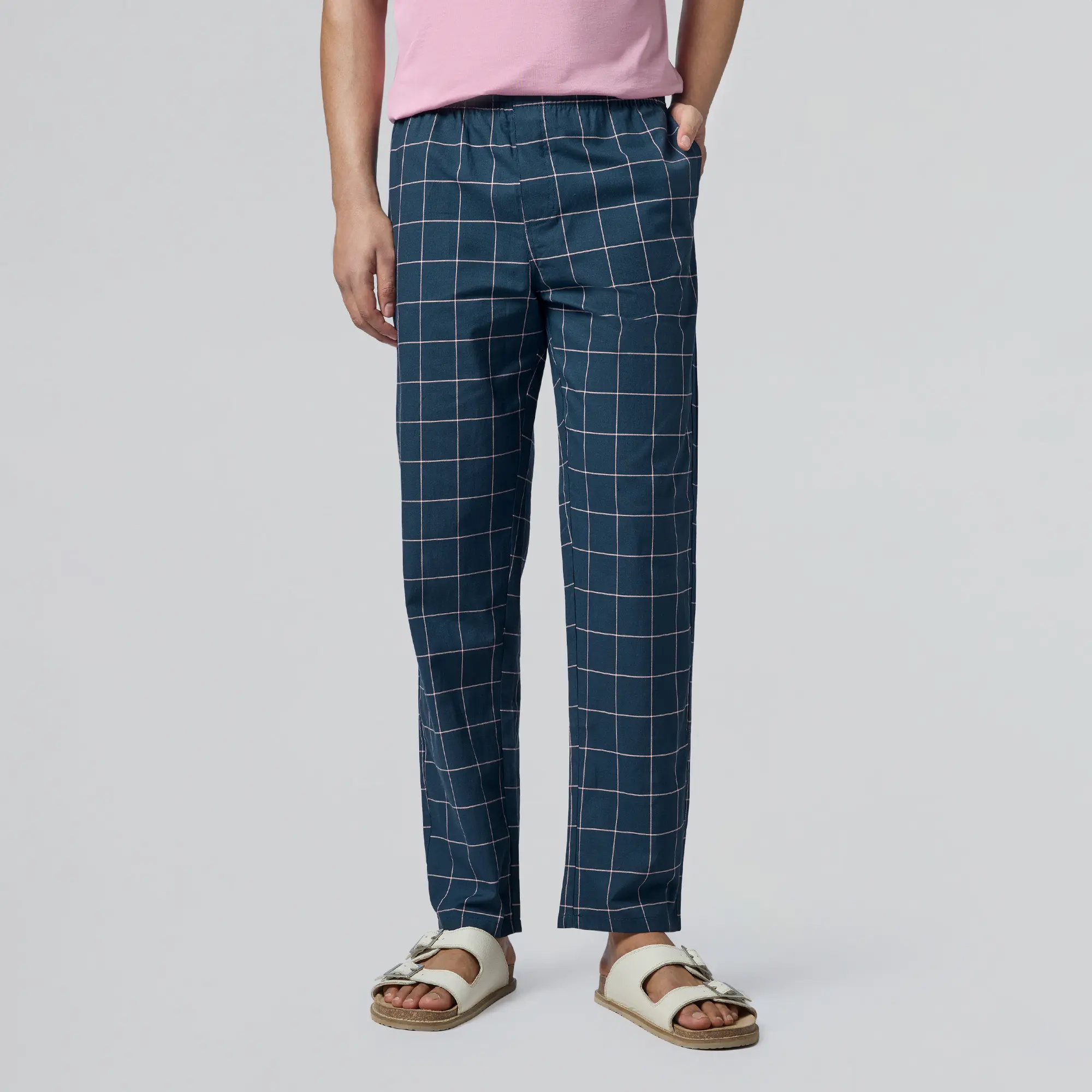 Checkmate Combed Cotton Pyjamas Pink Pop - Image 3