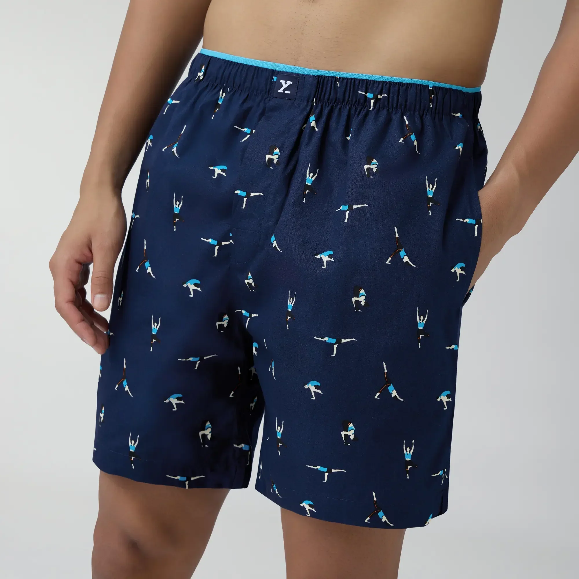 Renew Combed Cotton Boxer Shorts Midnight Blue - Image 6