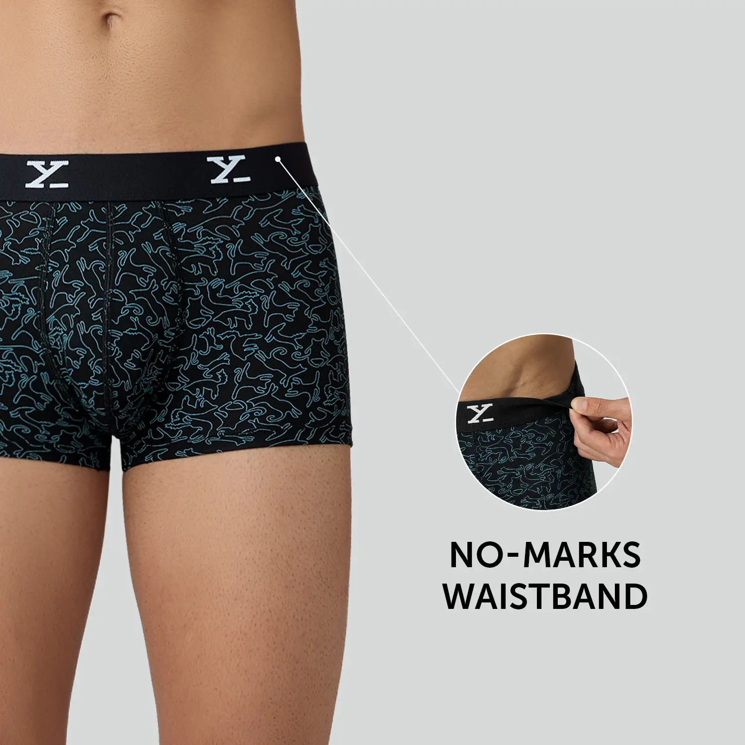 Prints For You Trunks Black - Image 4