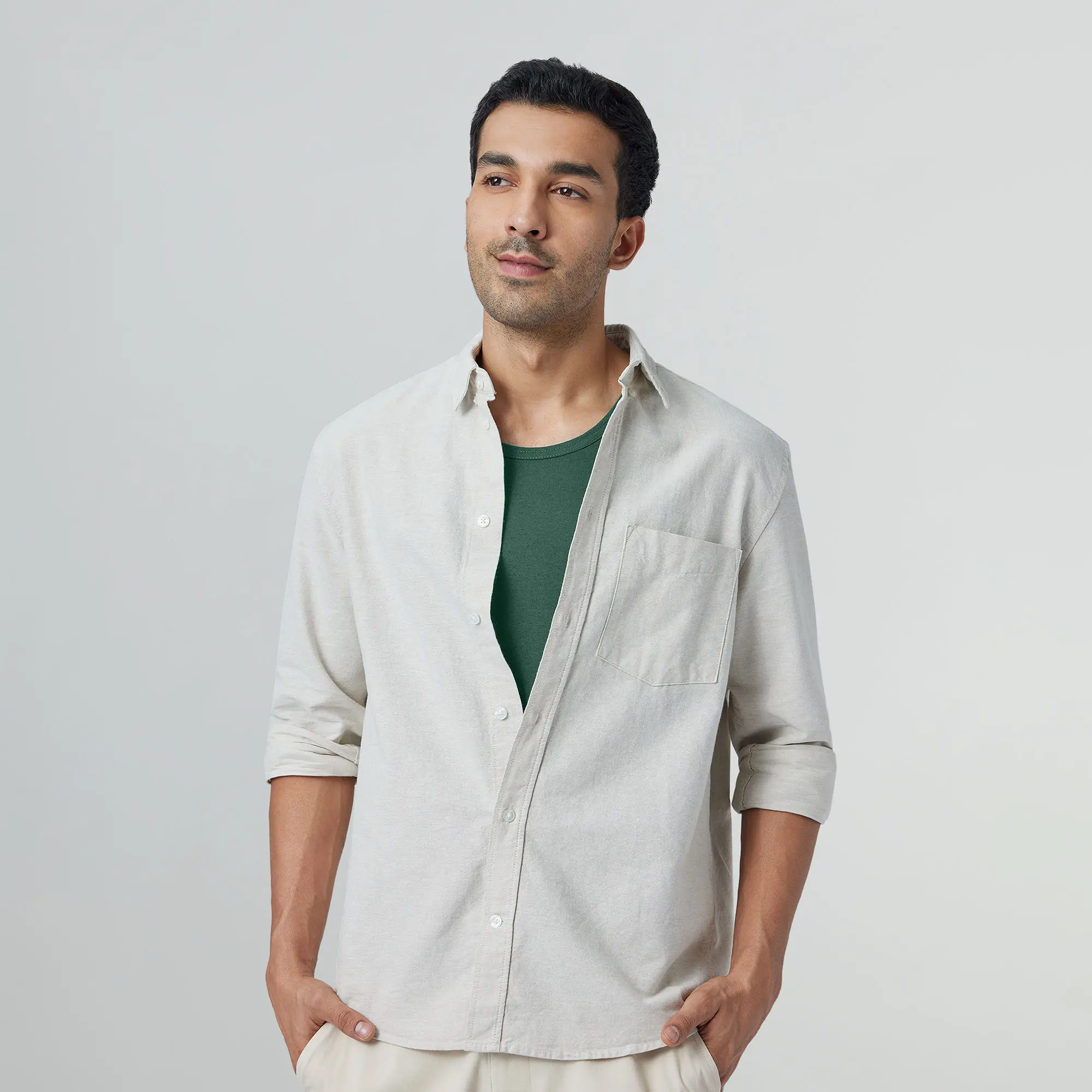 Ace Modal-Cotton Vest Forest Green - Image 2