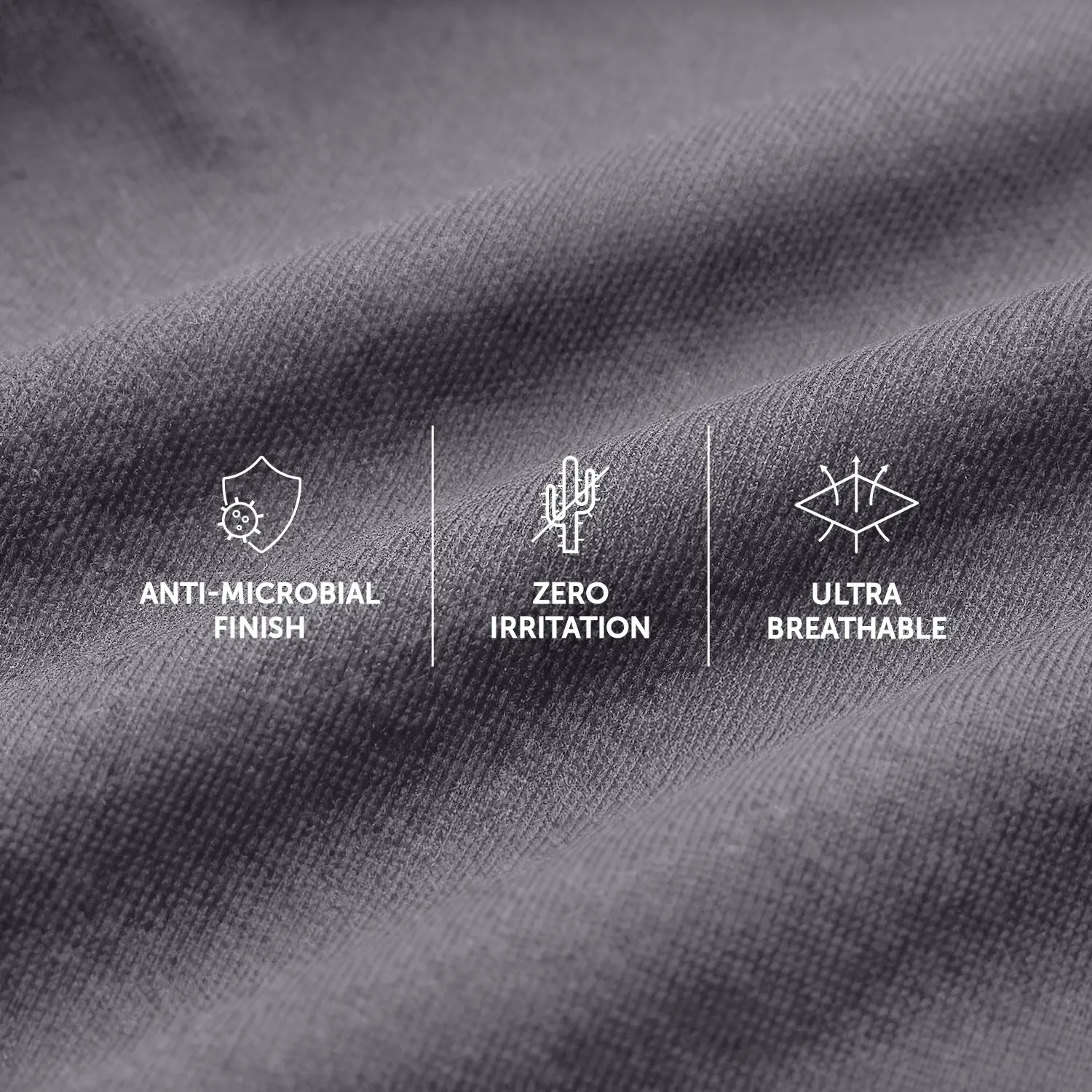 Aero Silver Cotton Trunks Ash Grey - Image 3