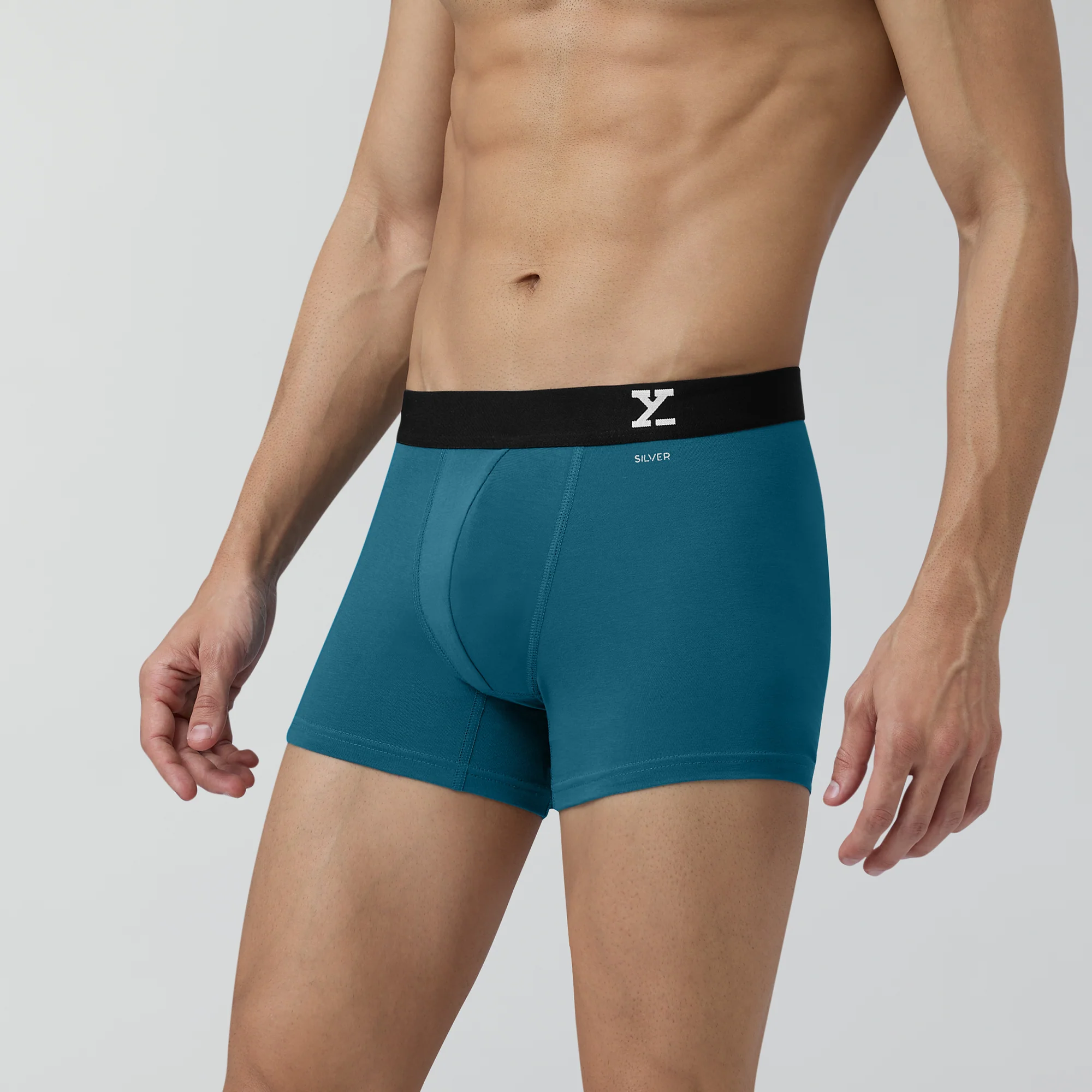 Aero Traq Cotton Trunks Blue Black Lovestruck(Pack of 6) - Image 6
