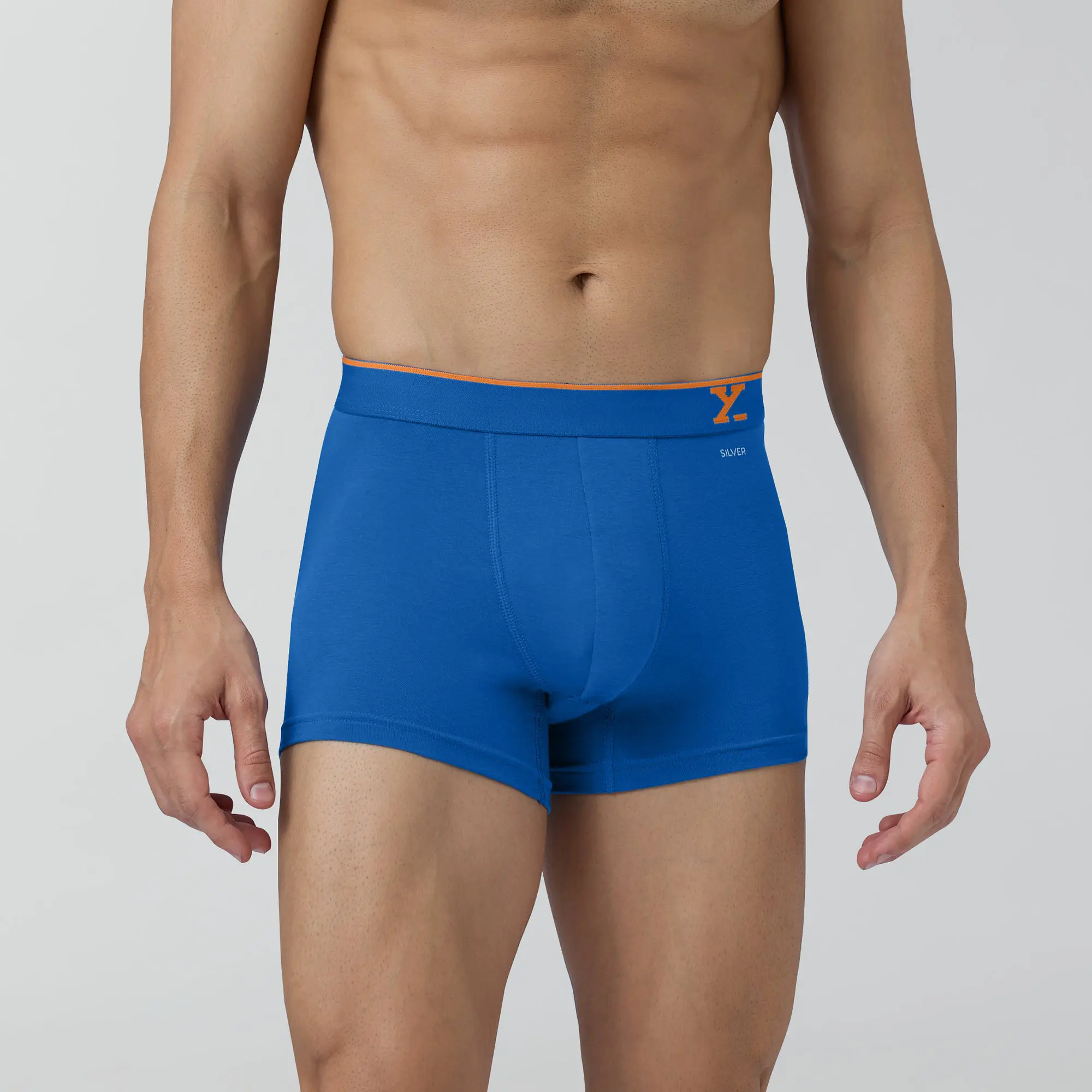 Quad Aero Traq Cotton Trunks Blue Black Bold Burgundy (Pack of 6) - Image 5
