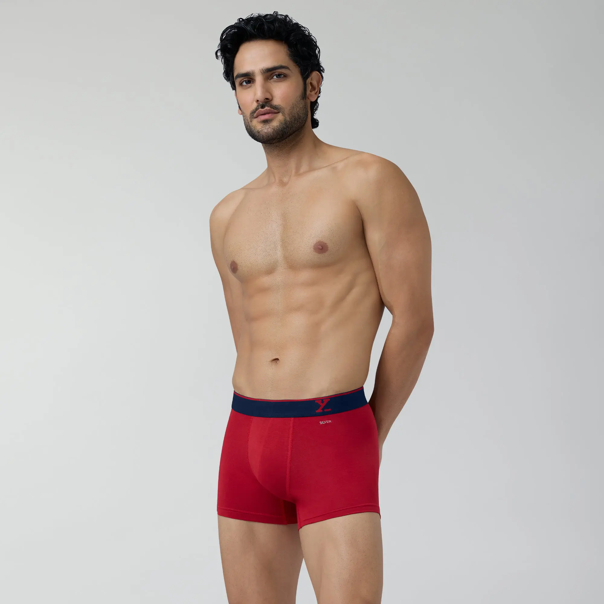 Aero Traq Cotton Trunks Blue Black Green Red(Pack of 6) - Image 5