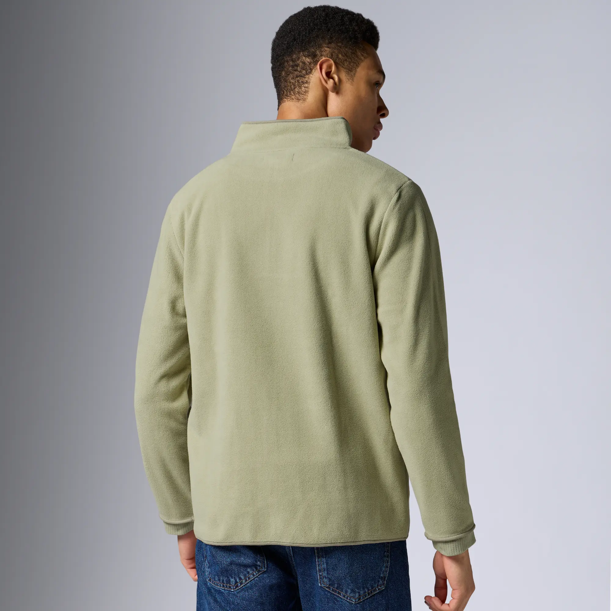Mens Alterra Polar Fleece Jackets Cascade Grey - Image 5