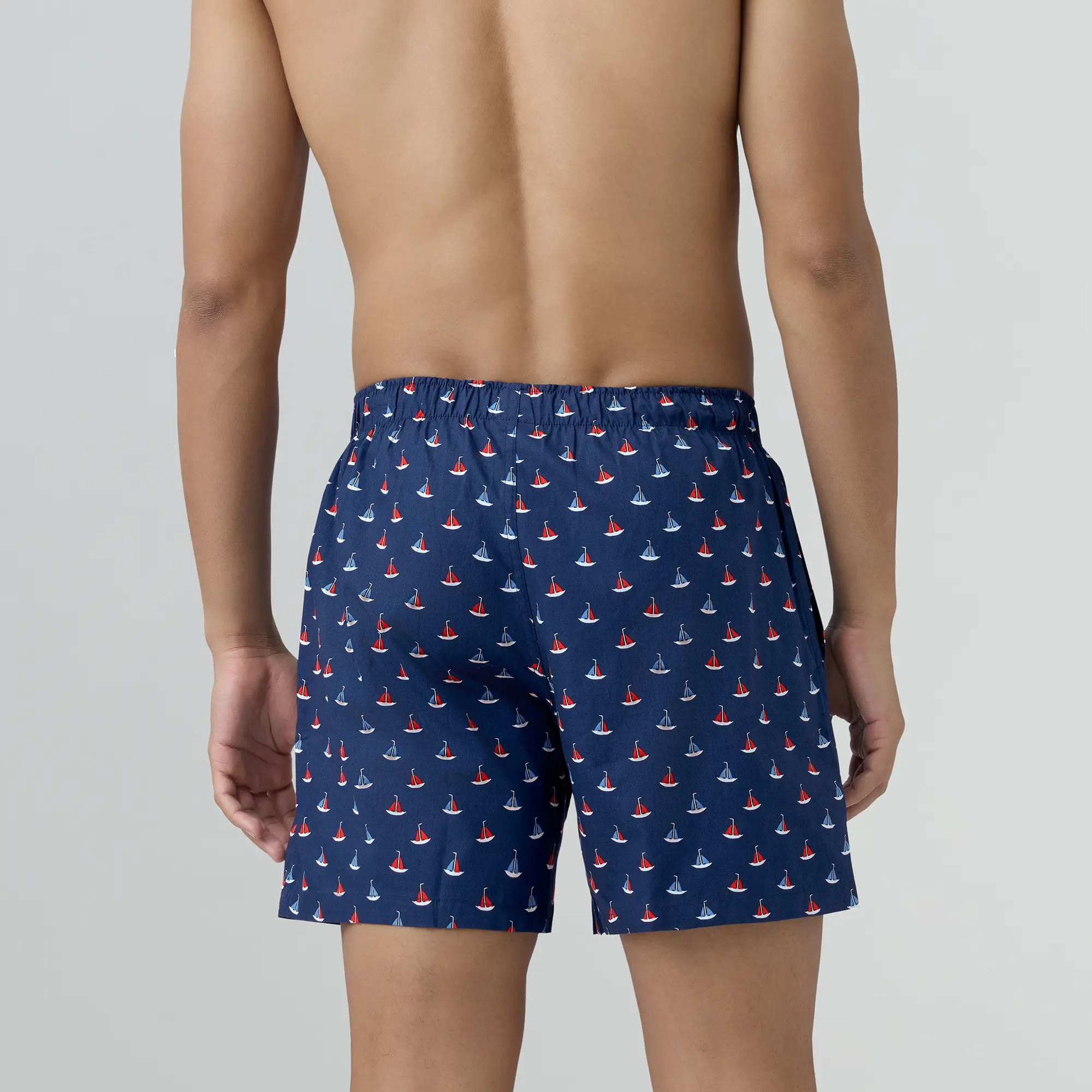 Remix Cotton Boxers Yacht Blue - Image 5