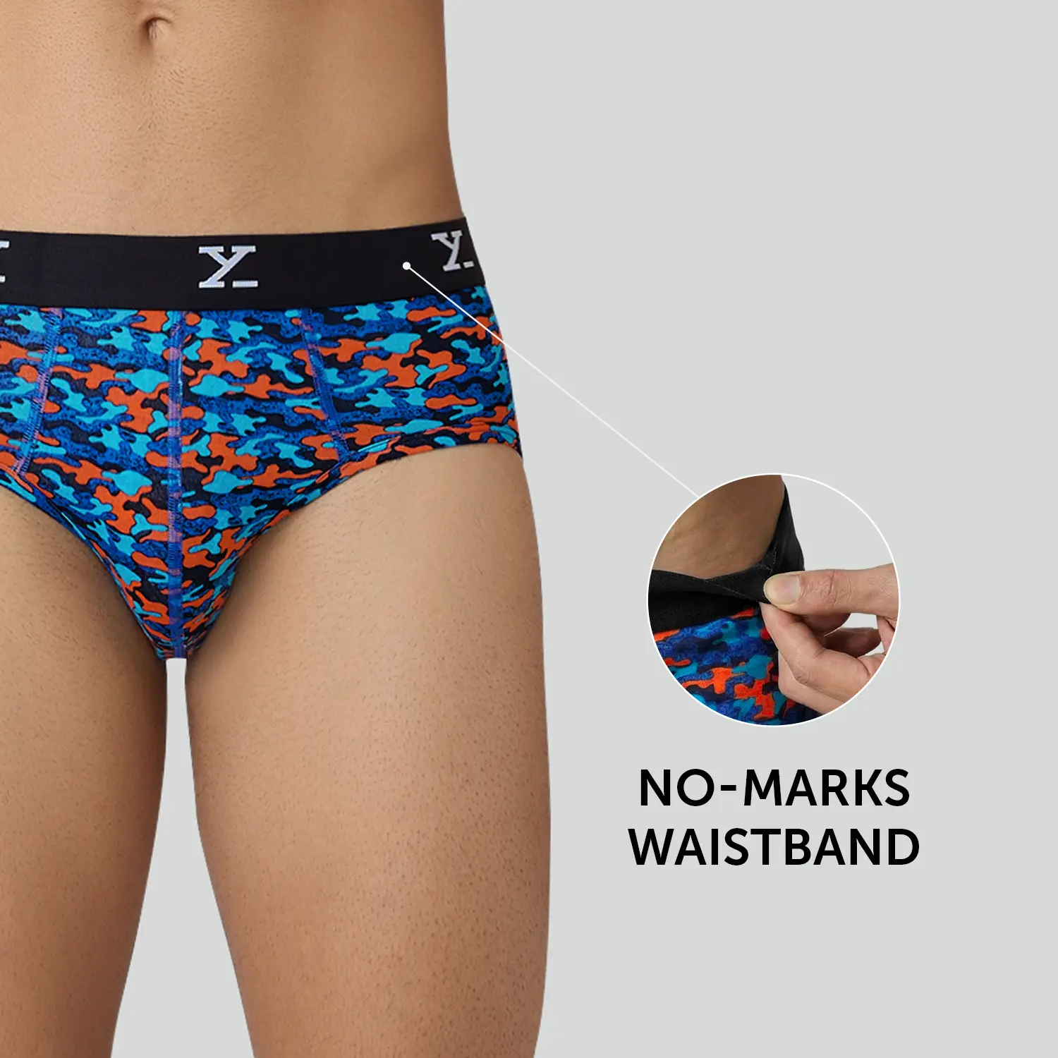 Shuffle Modal Briefs Camouflage Blue - Image 4