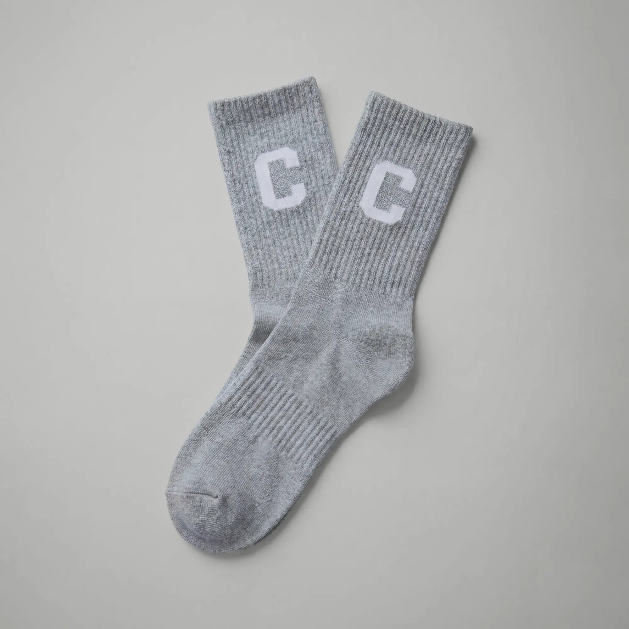 Crew Calf Length Socks - Concrete Grey - Image 5