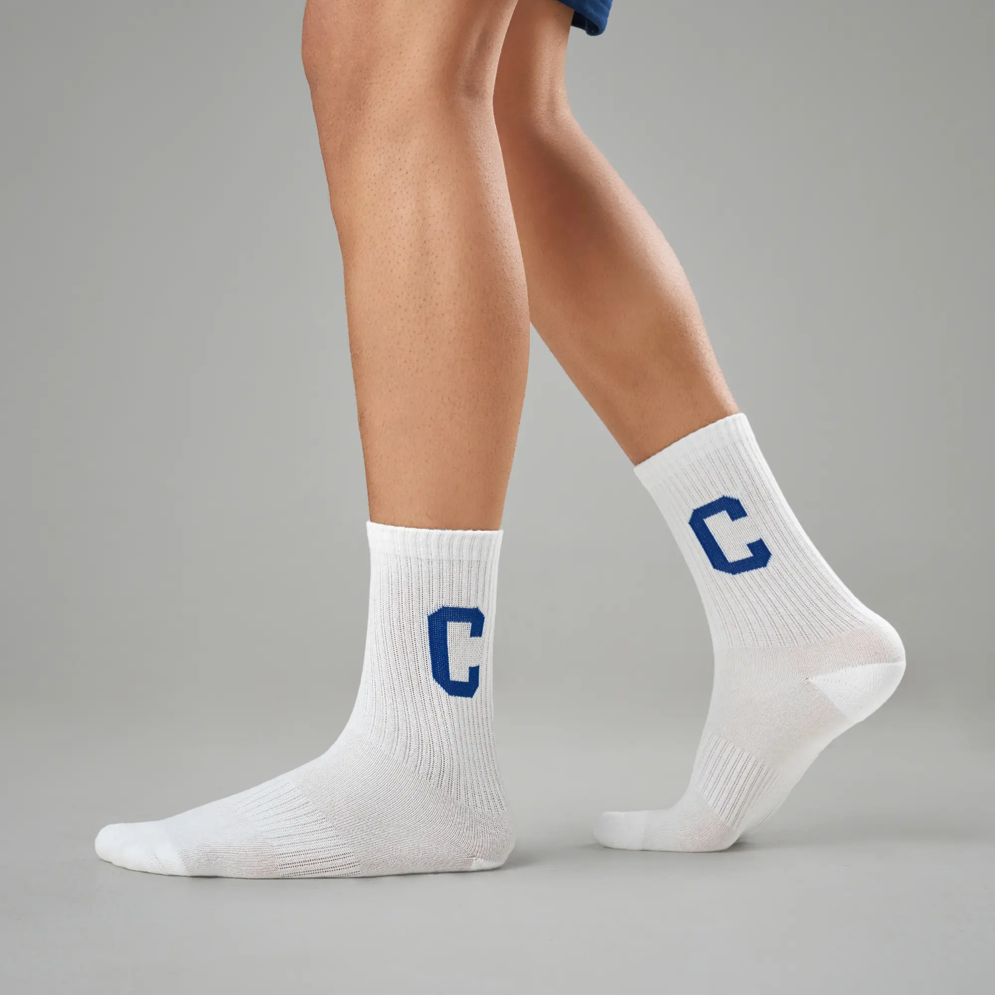 Crew Calf Length Socks - Victory White - Image 4