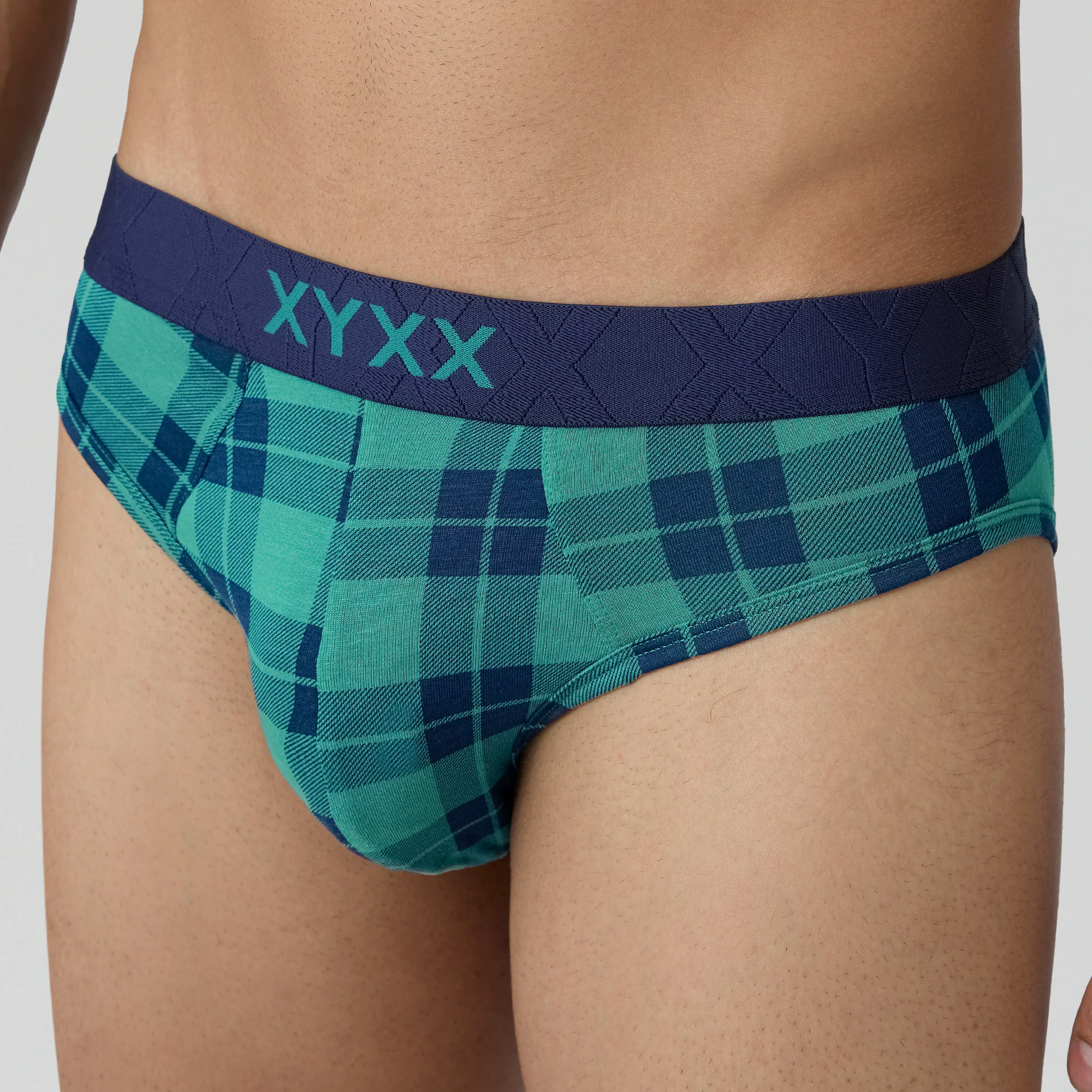 Checkmate Modal-Cotton Briefs Aqua Green - Image 4