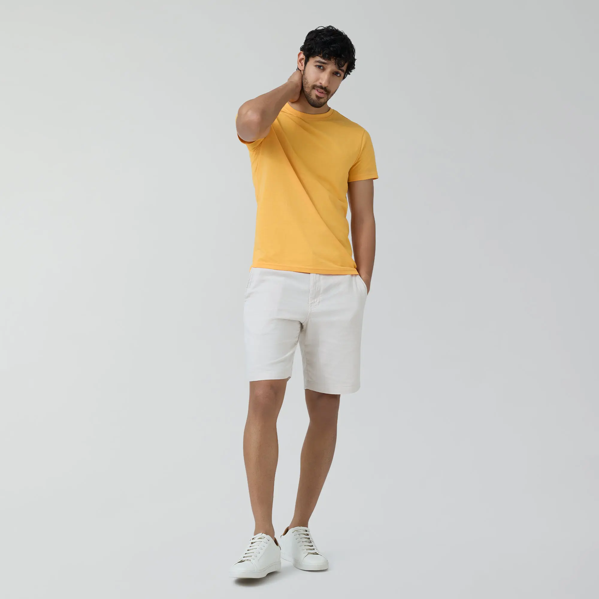 Code Cotton Rich T-shirts Sunshine Yellow - Image 3
