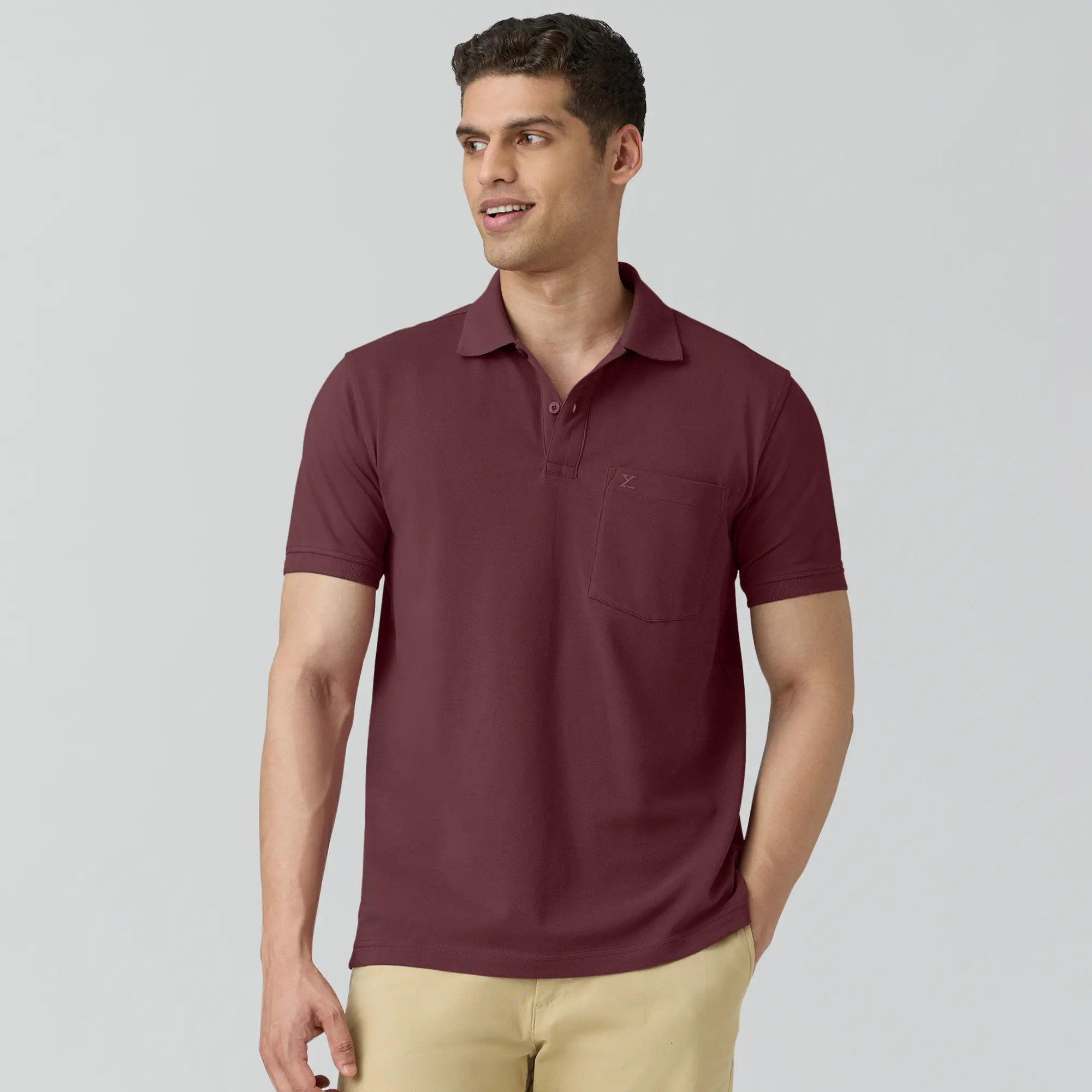 Code Polo T-shirts Merlot Maroon