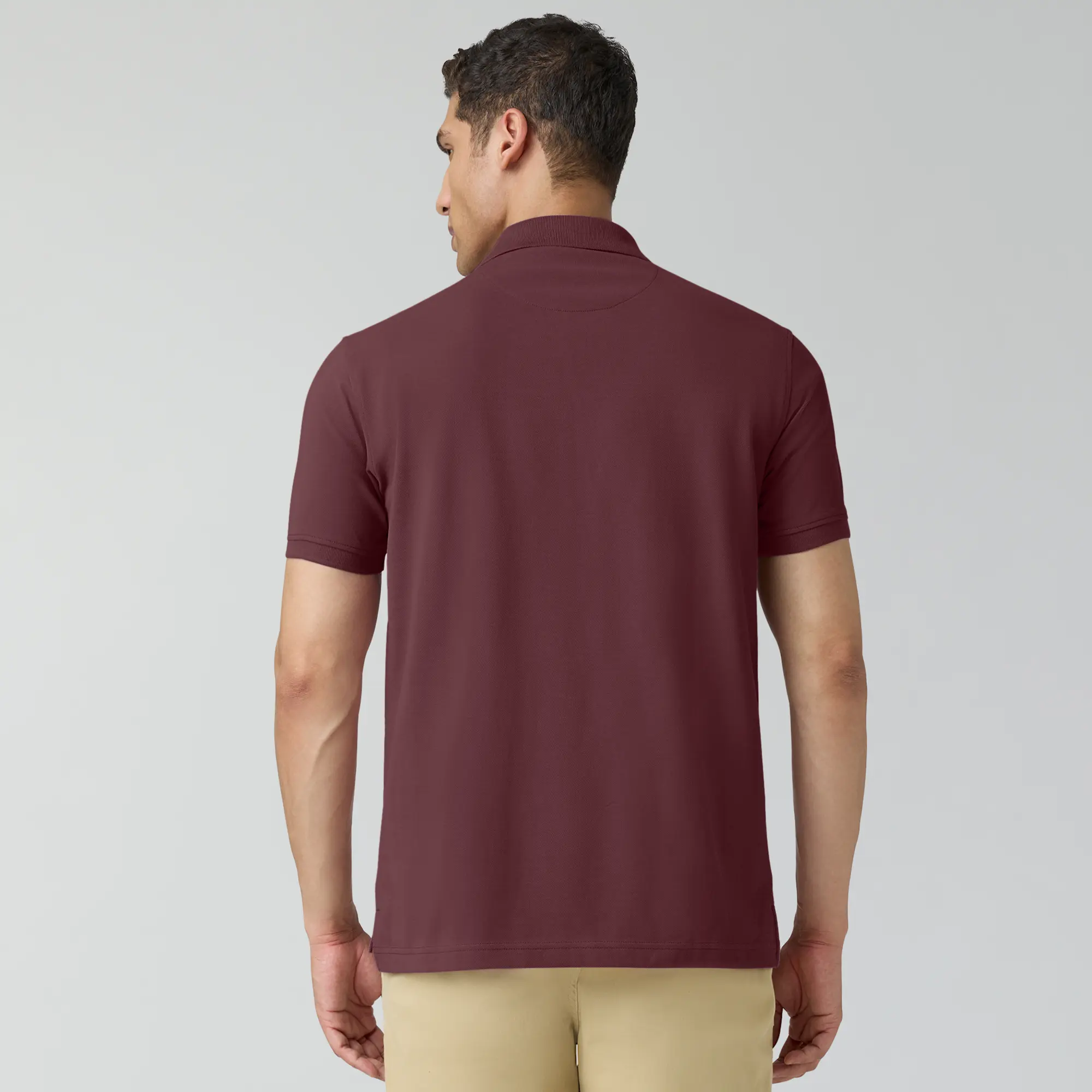 Code Polo T-shirts Merlot Maroon - Image 5