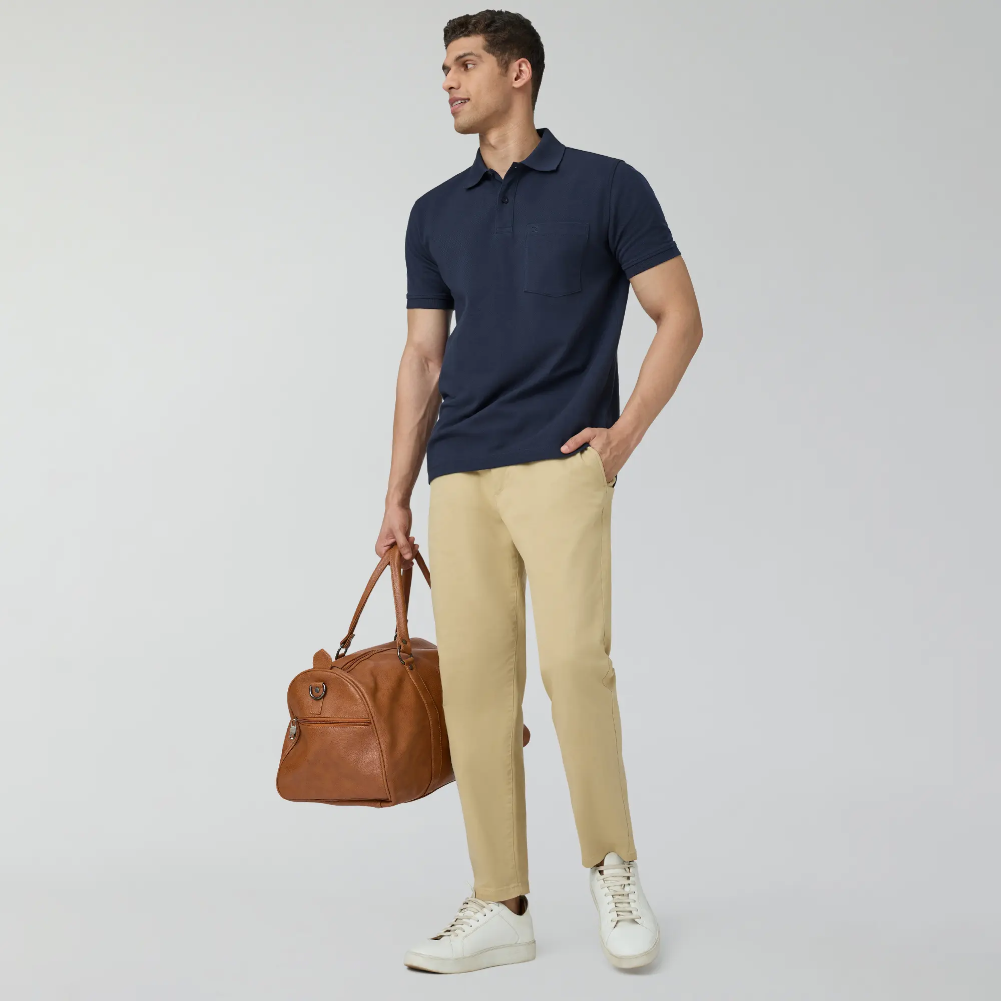 Code Polo T-shirts Midnight Blue - Image 3