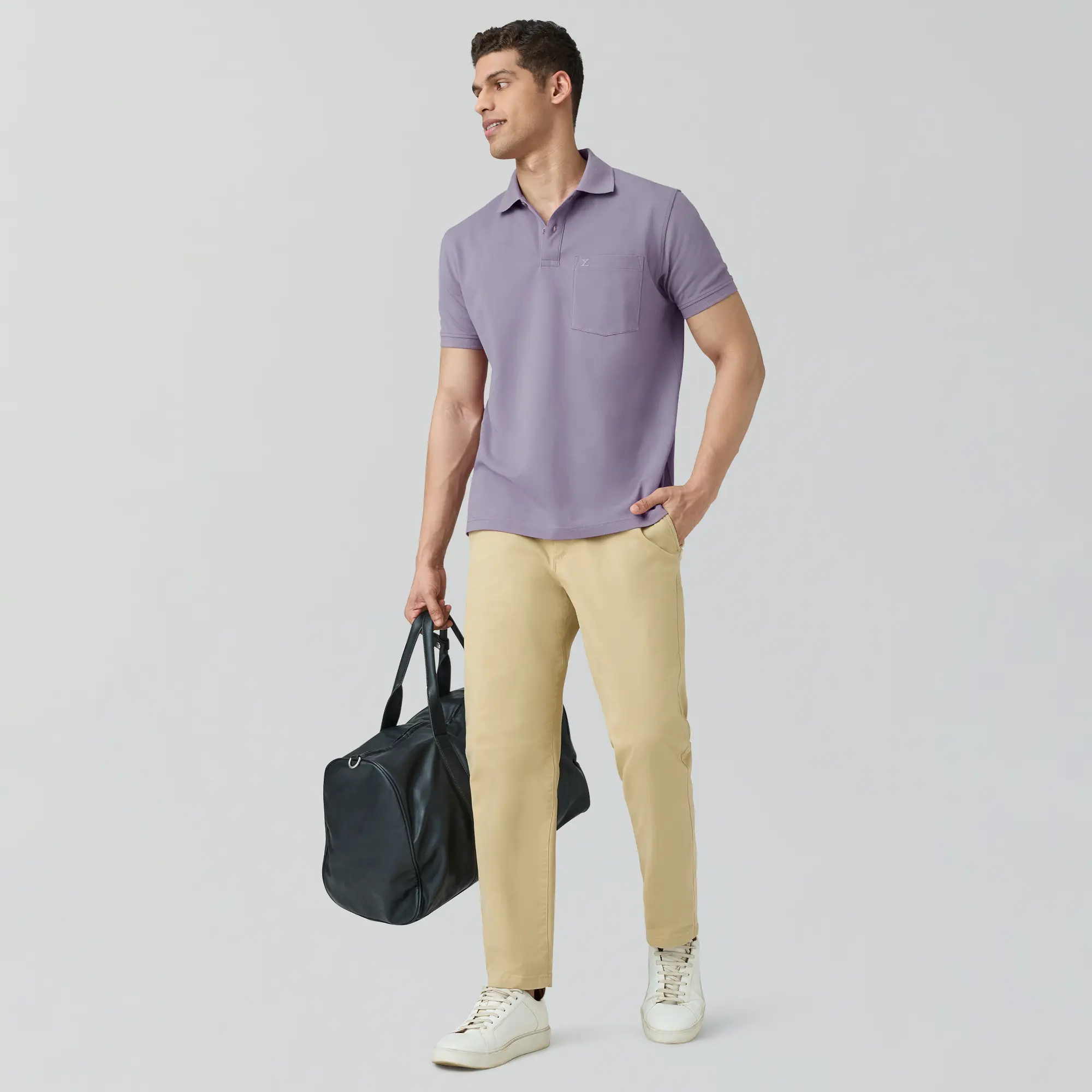 Code Polo T-shirts Misty Lilac - Image 2