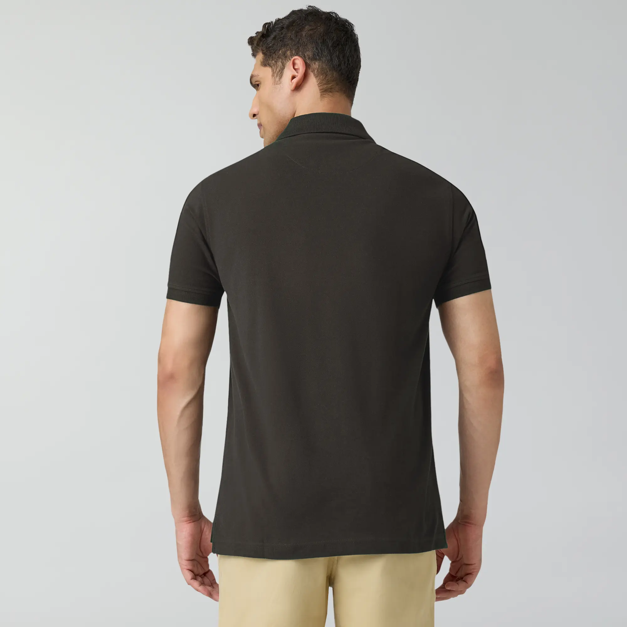 Code Polo T-shirts Mocha Brown - Image 5