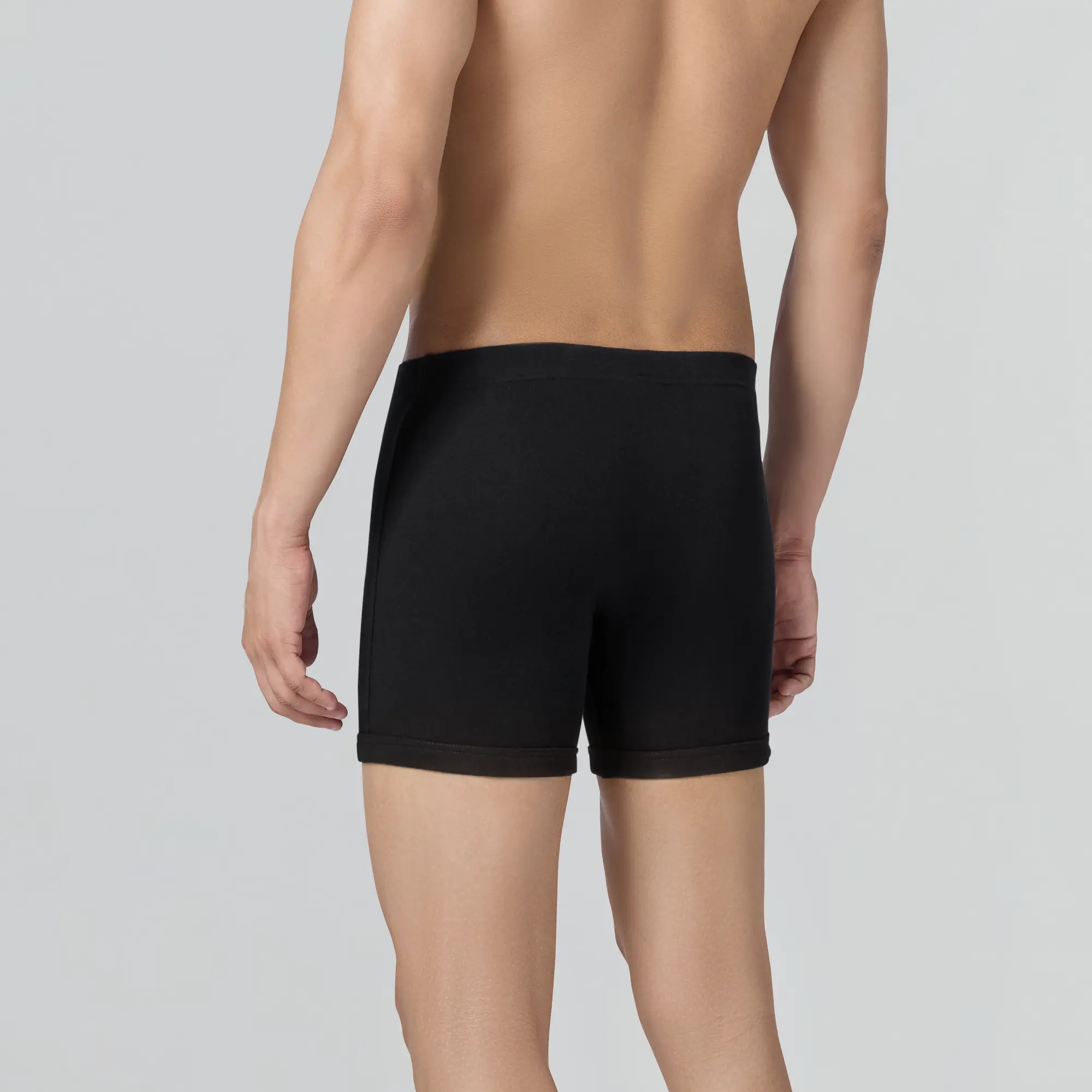 Nova Cotton Boxer Briefs (Inner Elastic) - Storm Grey - Image 6