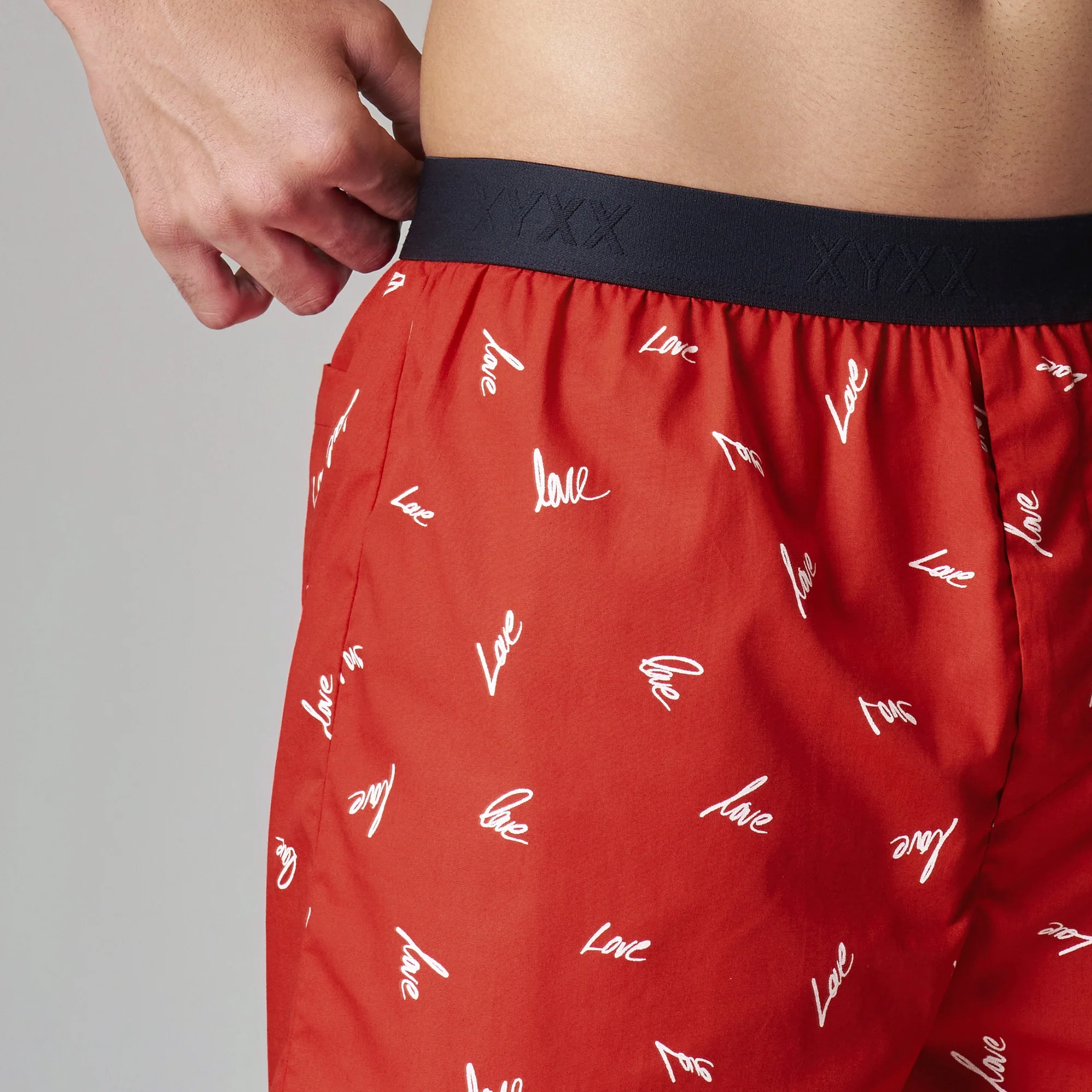Printed Inner Boxers - Lovestruck Red - Image 5