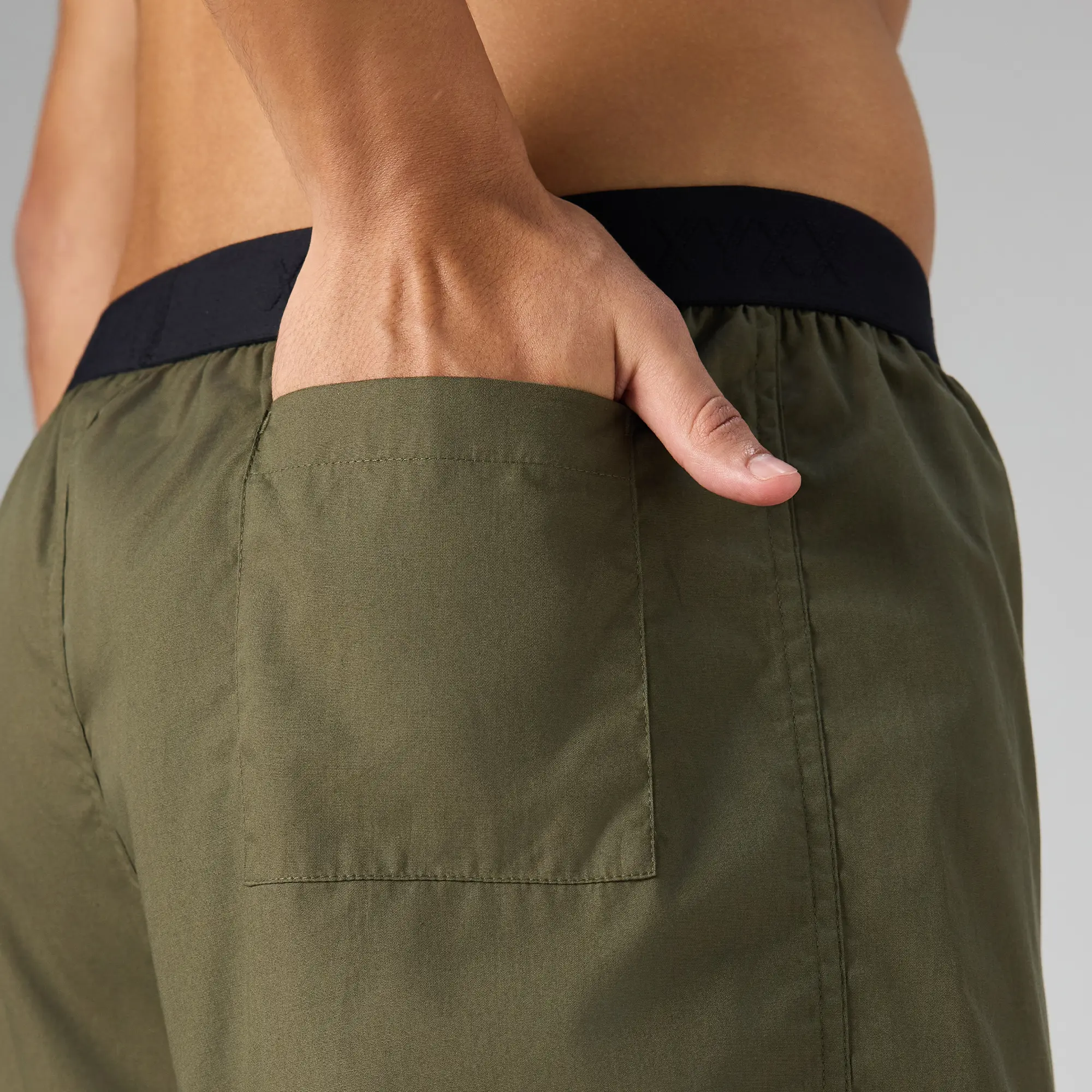 Solid Inner Boxers - Olive Green - Image 5