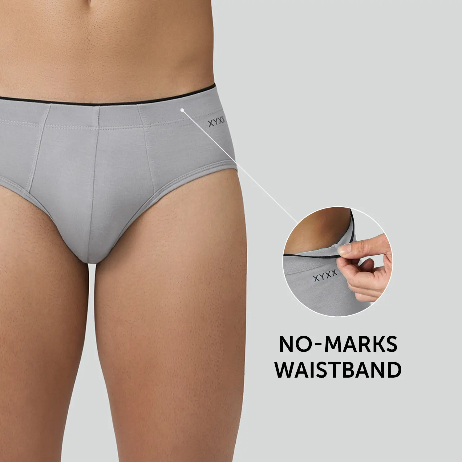 Uno Modal Briefs Ash Grey - Image 4