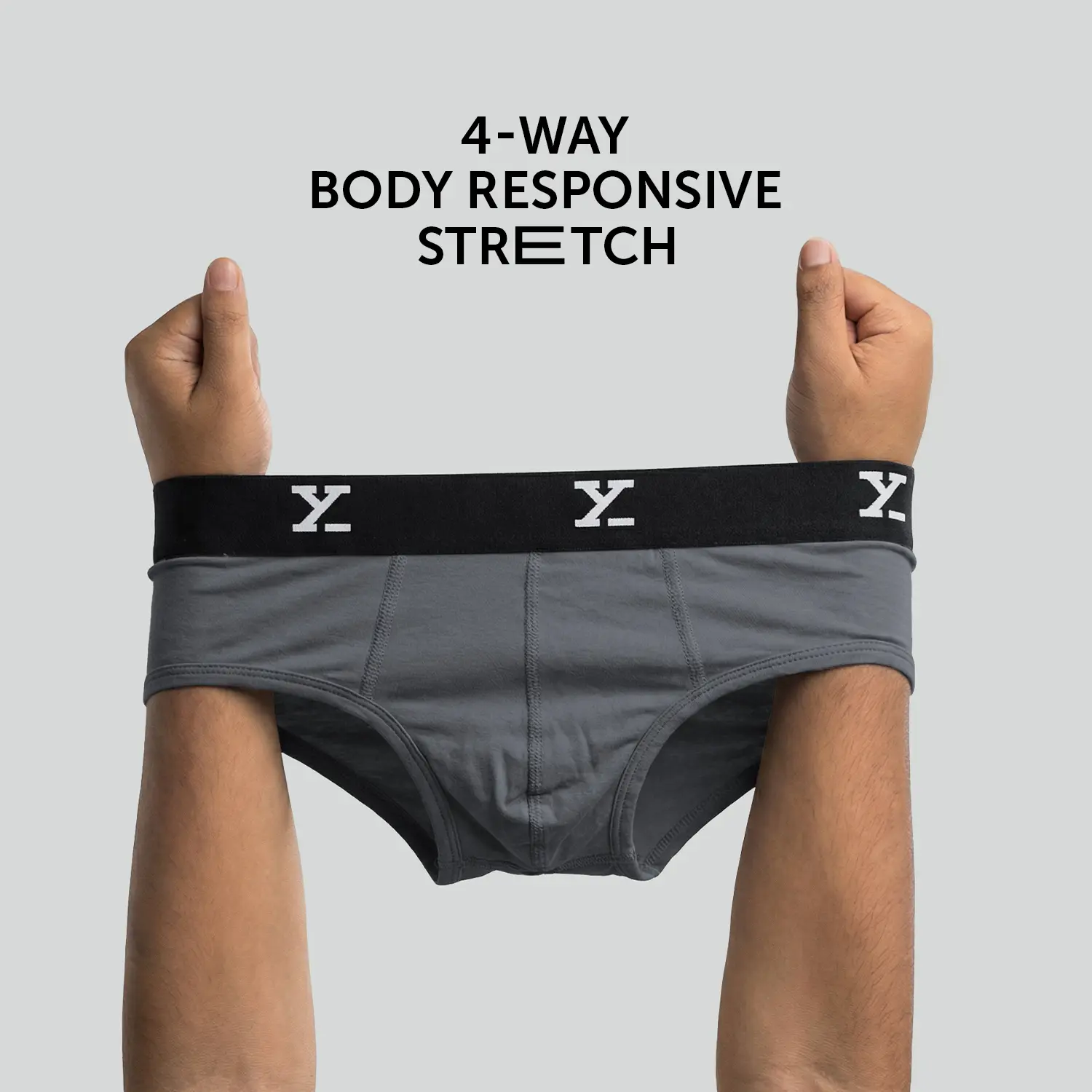 Ace Modal Briefs Charcoal Grey - Image 3