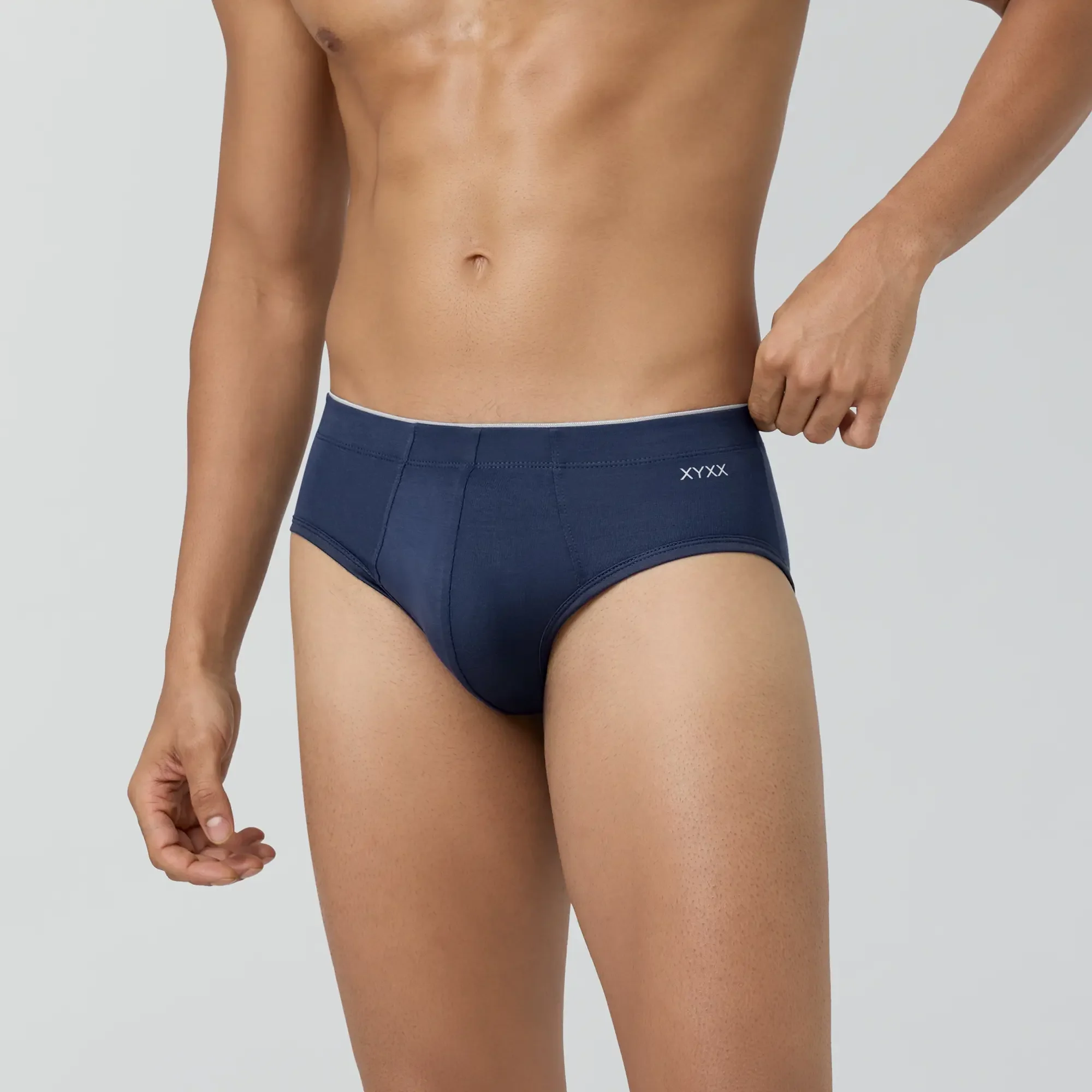Super Combed Cotton-Modal Briefs - Estate Blue - Image 6