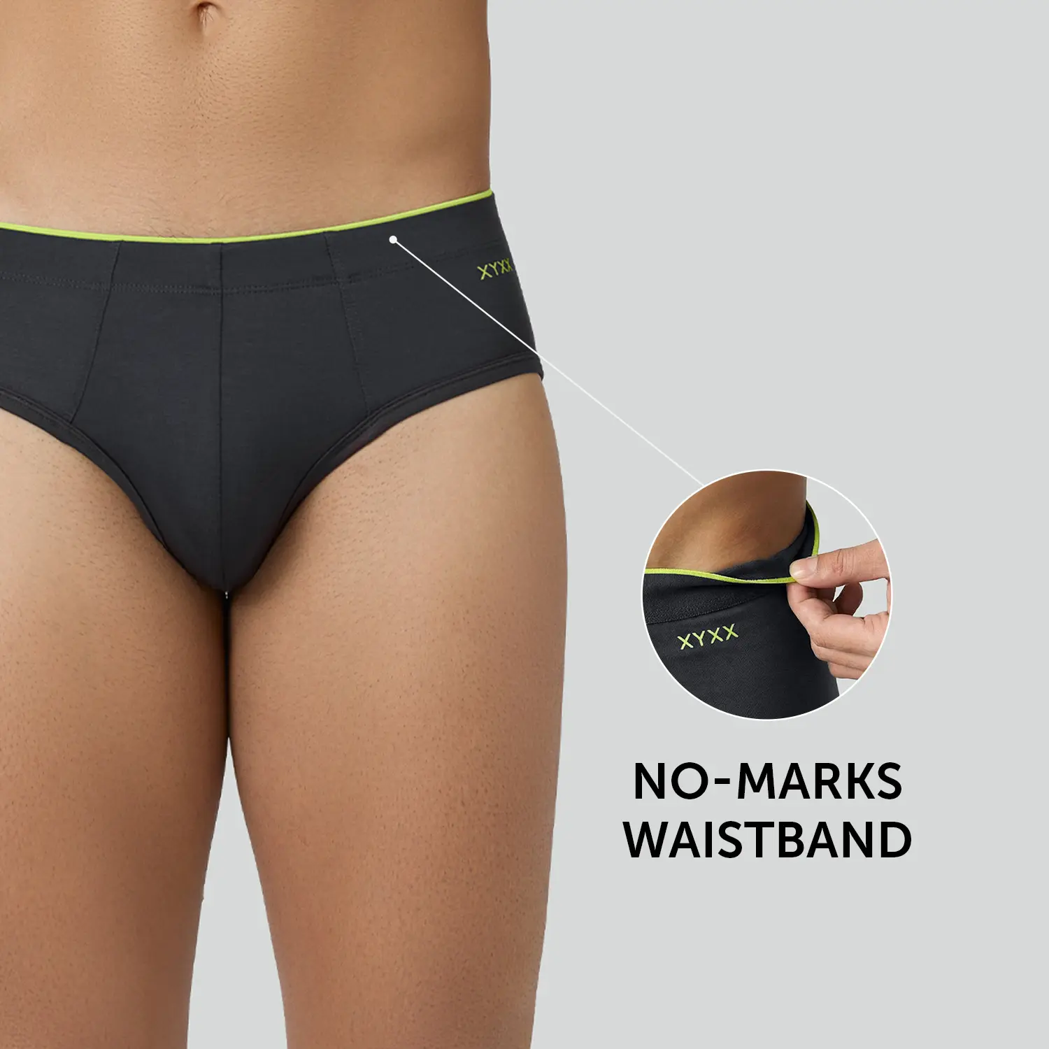Uno Modal Briefs Graphite Grey - Image 4