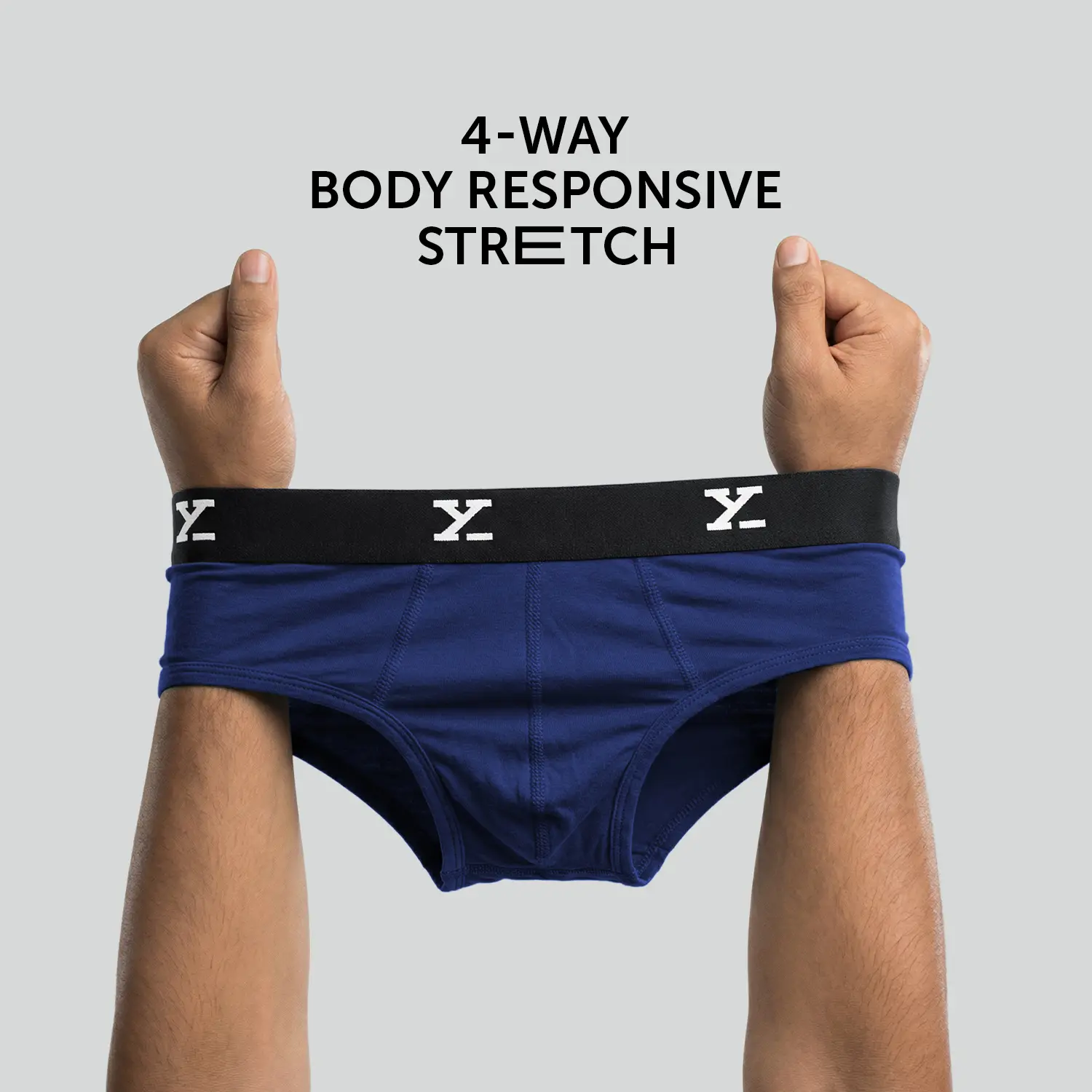 Super Combed Cotton-Modal Briefs - Imperial Blue - Image 4