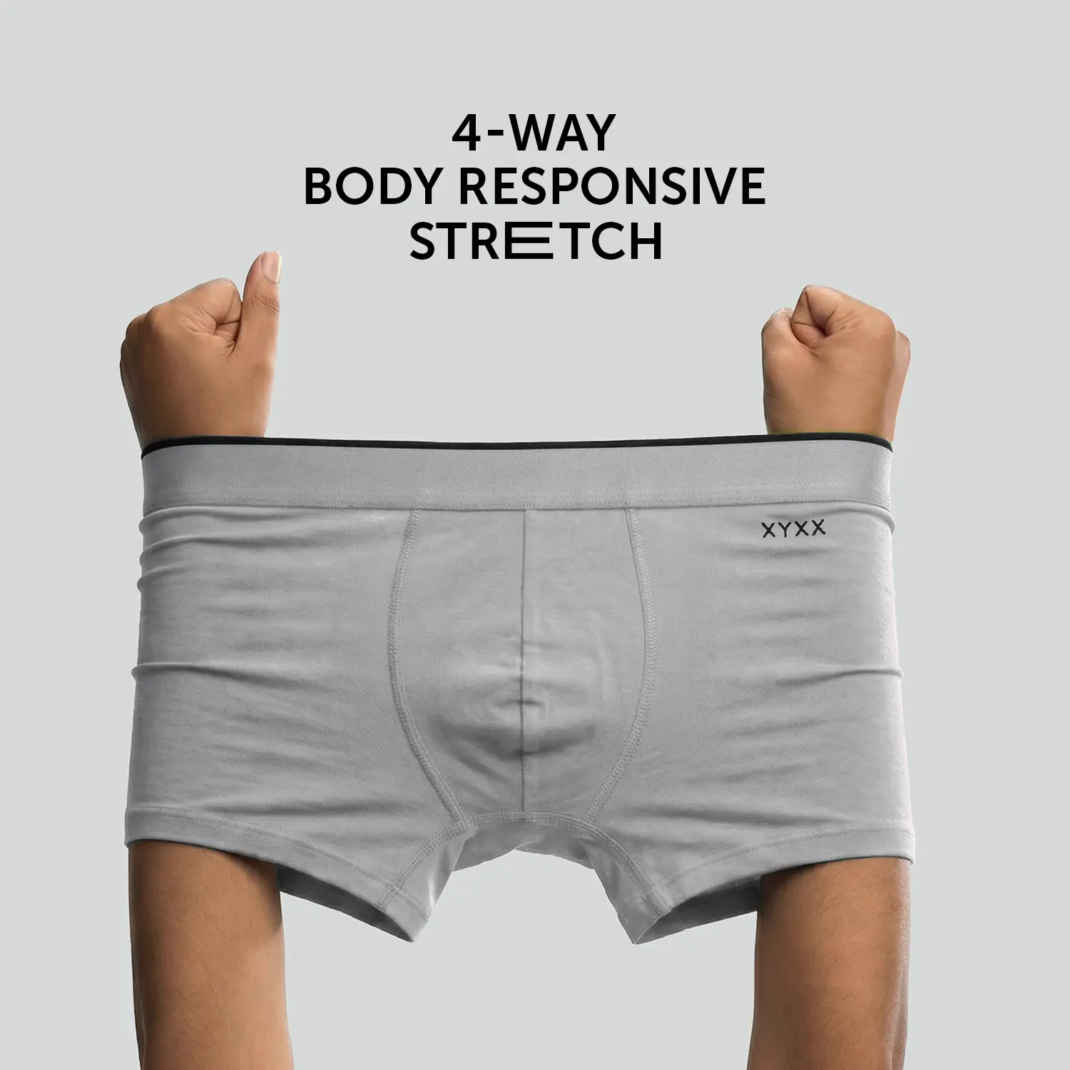 Super Combed Cotton-Modal Trunks - Ash Grey - Image 5
