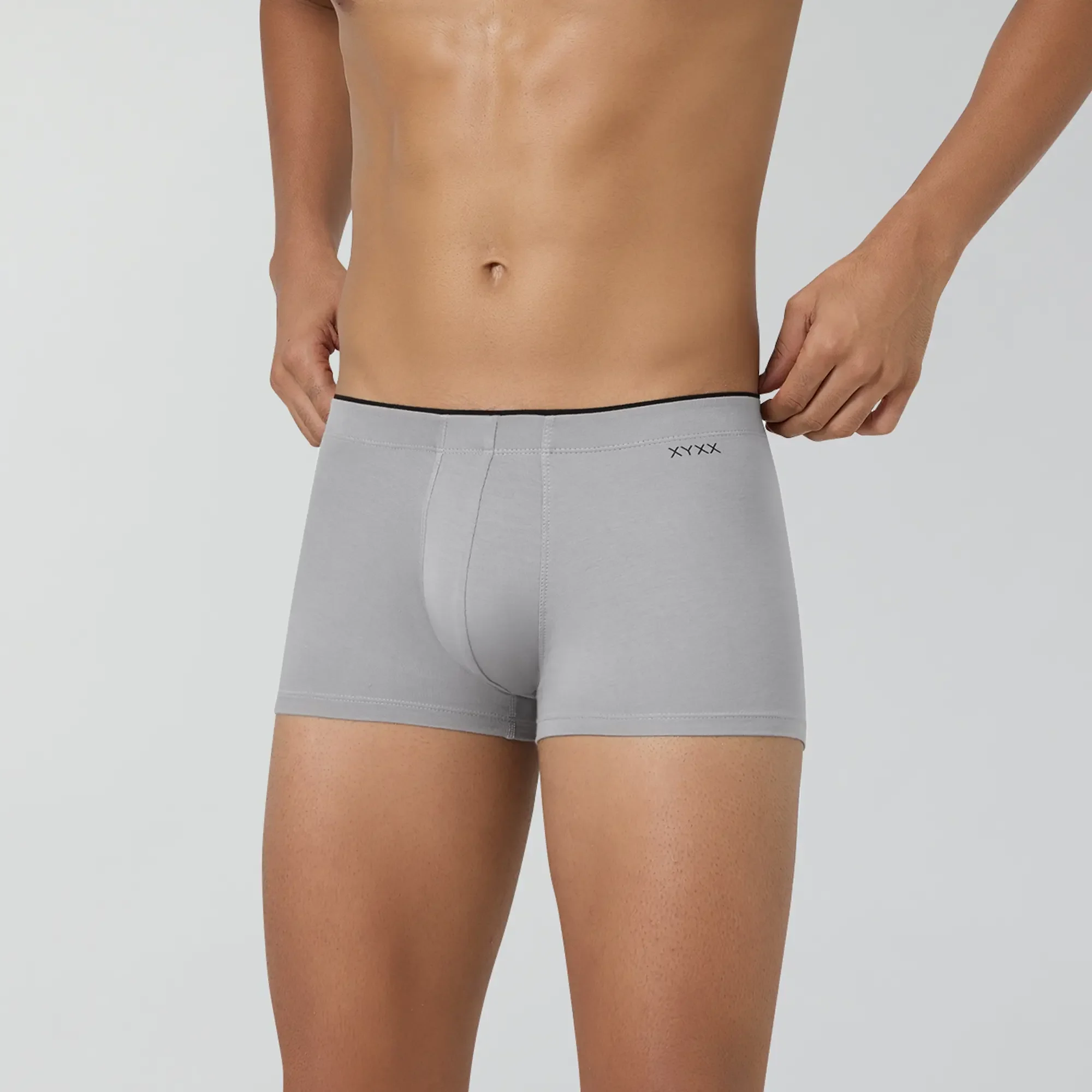 Super Combed Cotton-Modal Trunks - Ash Grey - Image 6