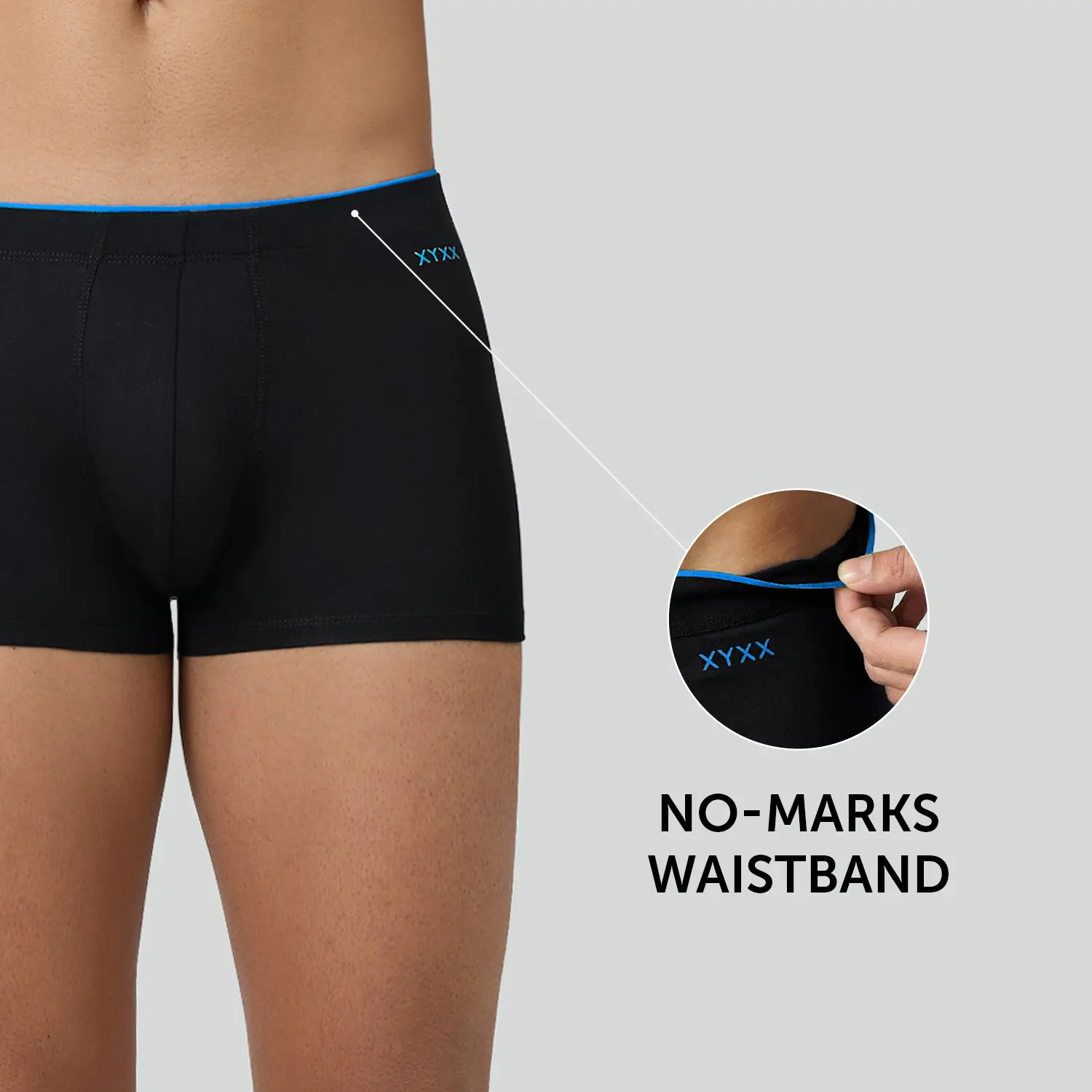 Super Combed Cotton-Modal Trunks - Black Knight - Image 2