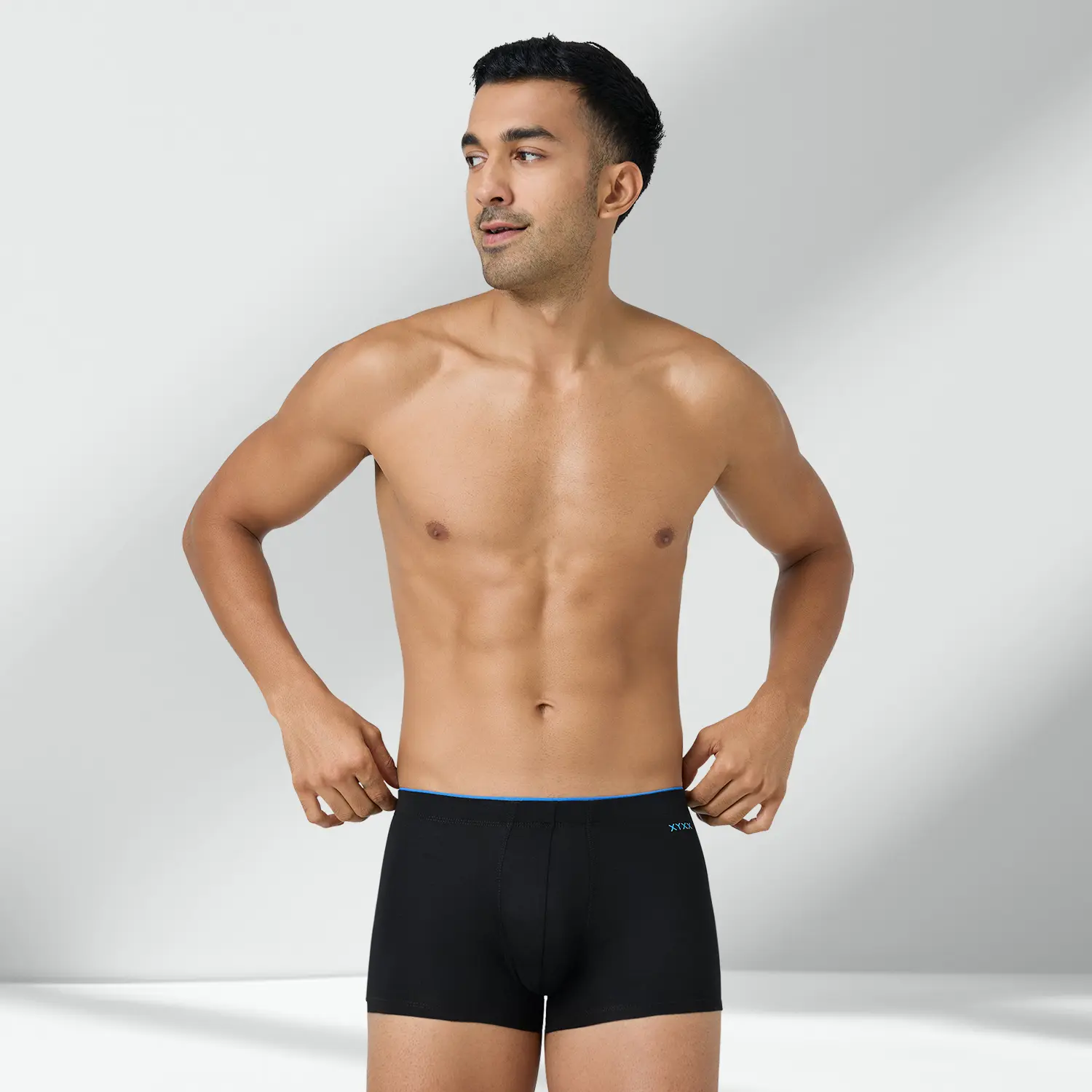 Super Combed Cotton-Modal Trunks - Black Knight - Image 6