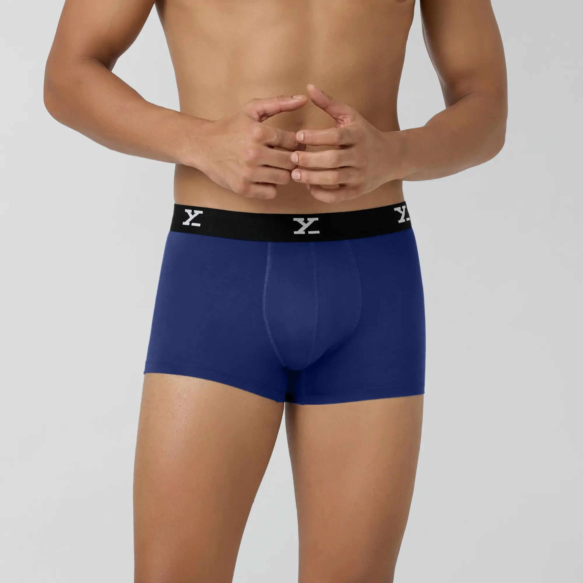 Super Combed Cotton-Modal Trunks - Imperial Blue - Image 5