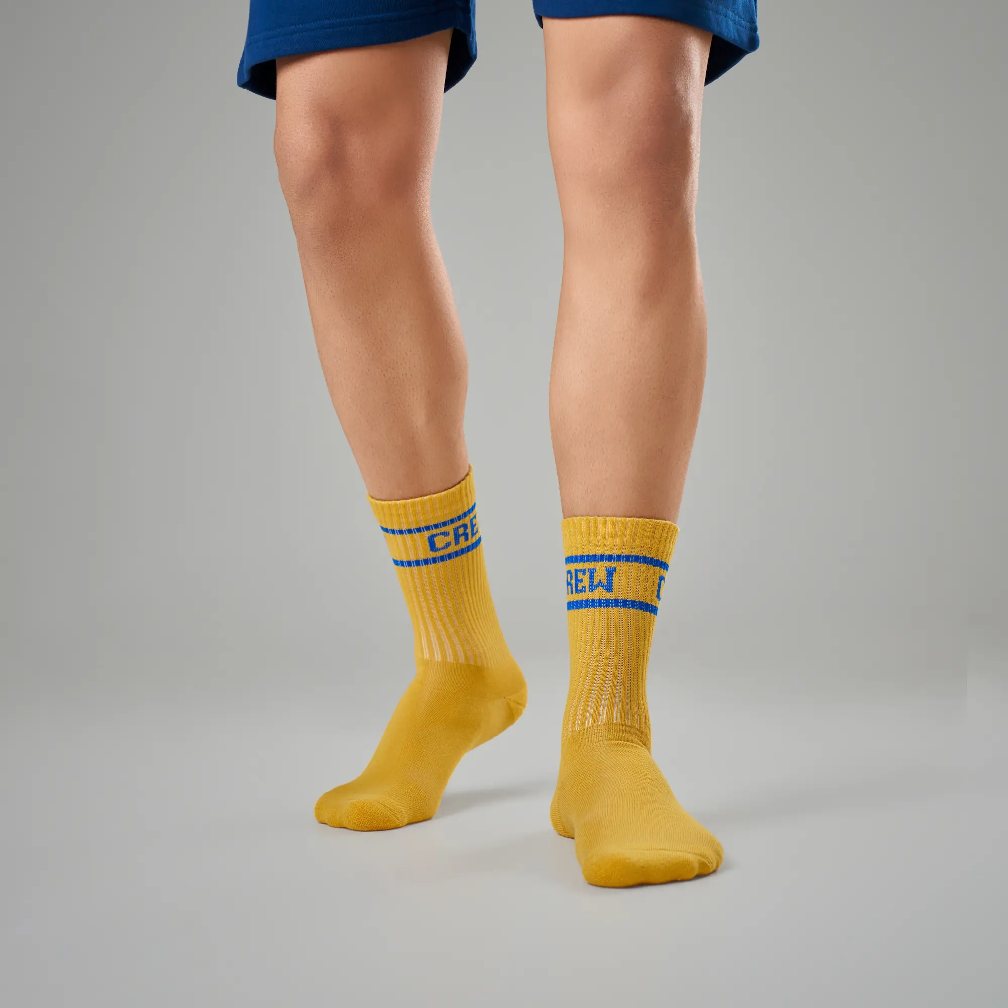 Crew Calf Length Socks - University Yellow - Image 3