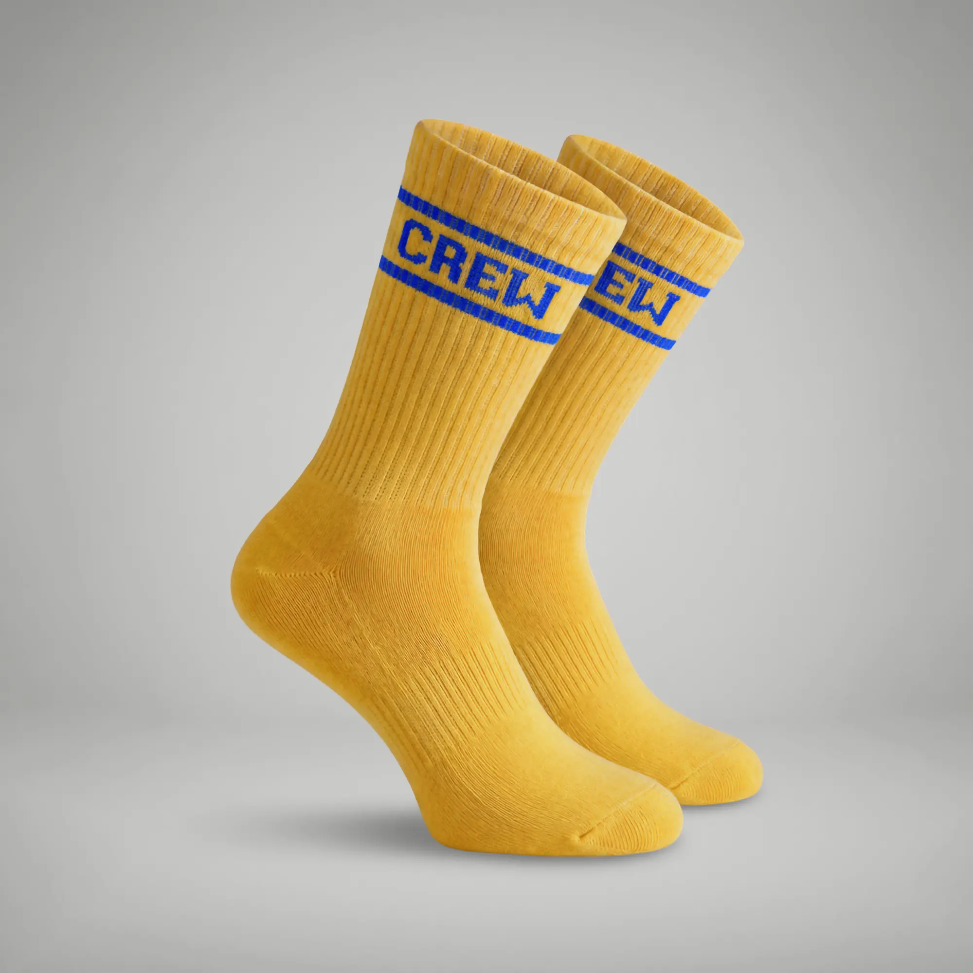 Crew Calf Length Socks - University Yellow - Image 5