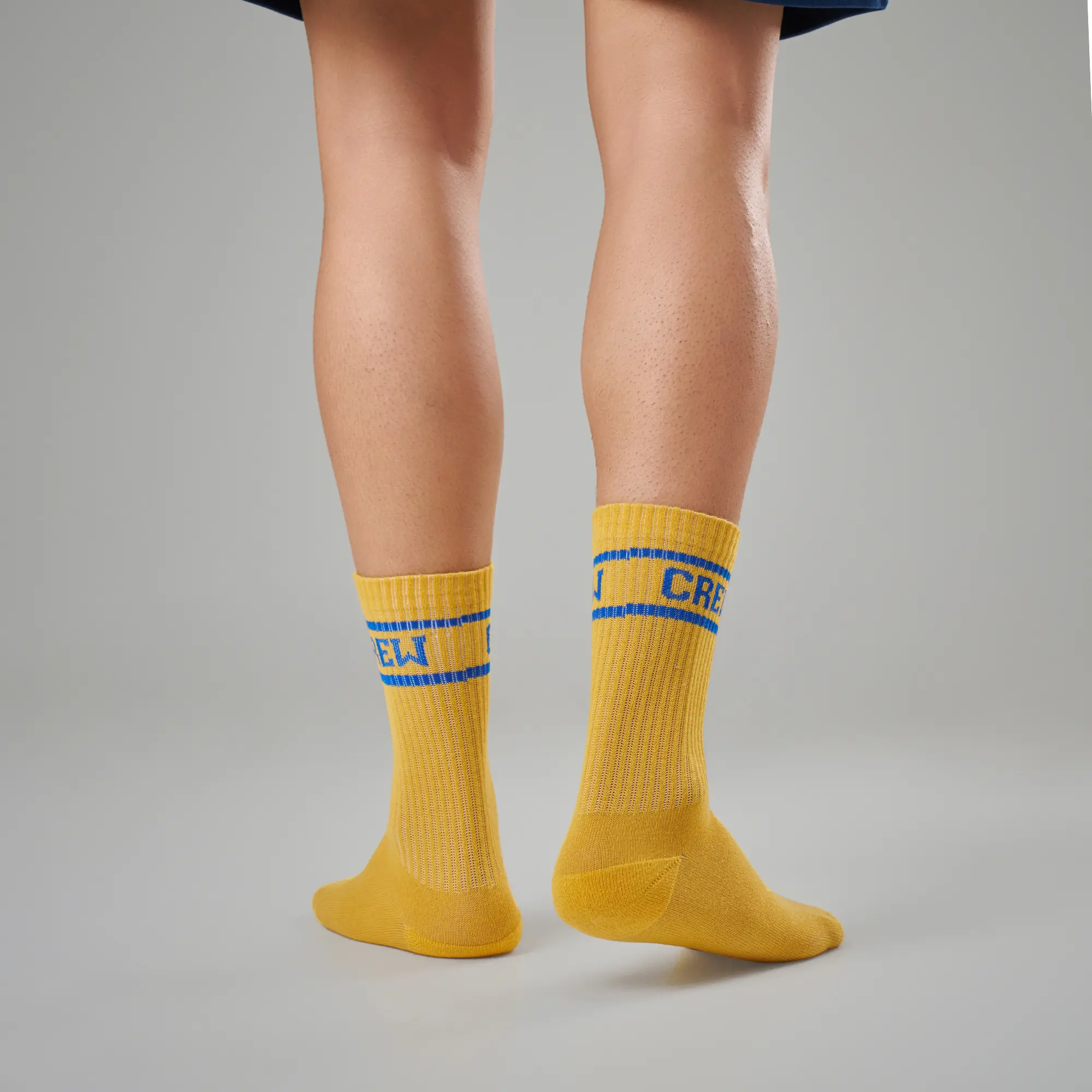 Crew Calf Length Socks - University Yellow - Image 6