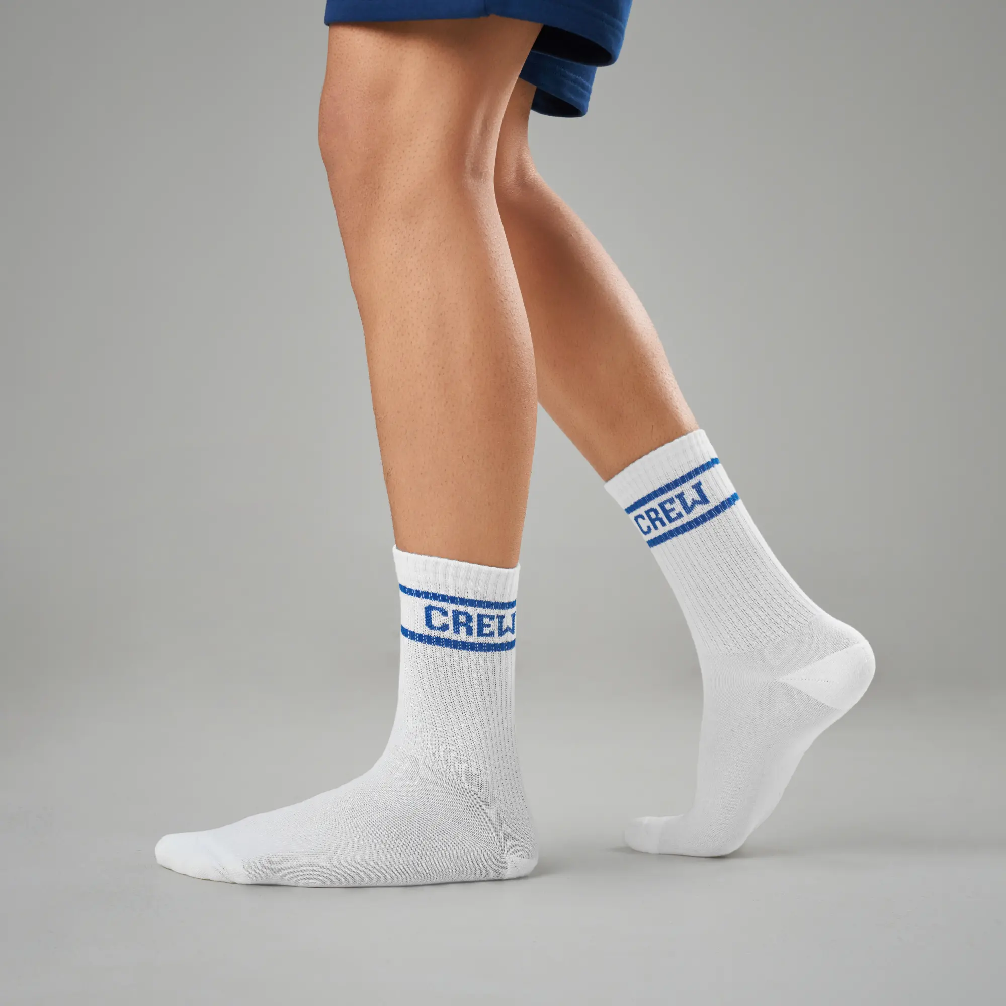 Crew Calf Length Socks - Victory White - Image 2