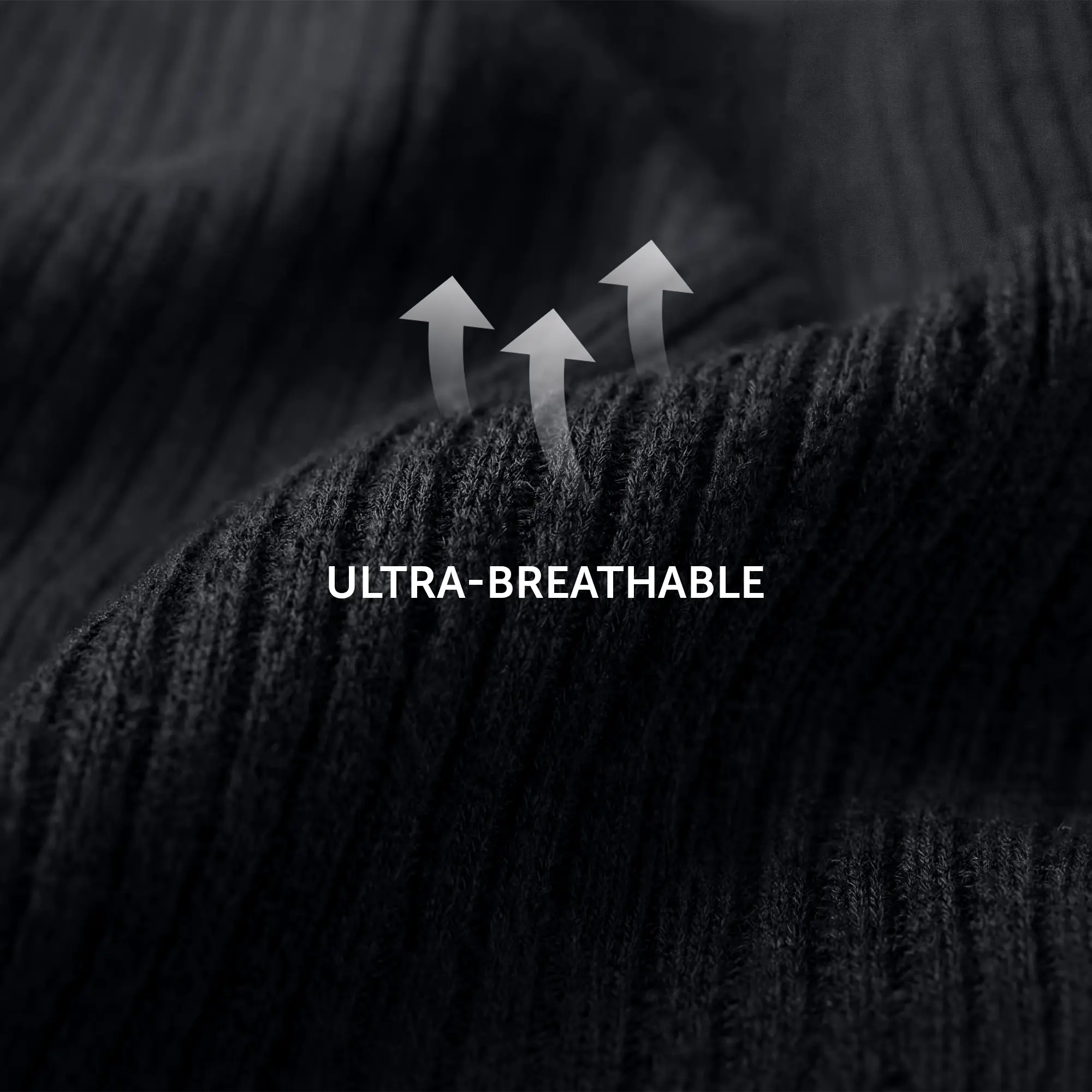 Crew-Length Socks - Pitch Black - Image 3