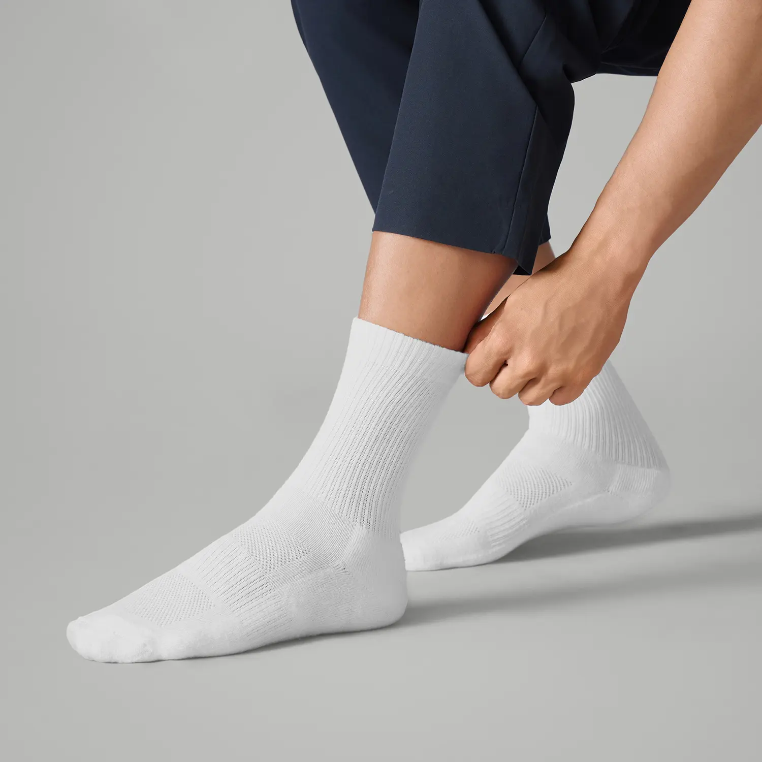 Crew-Length Socks - Polar White