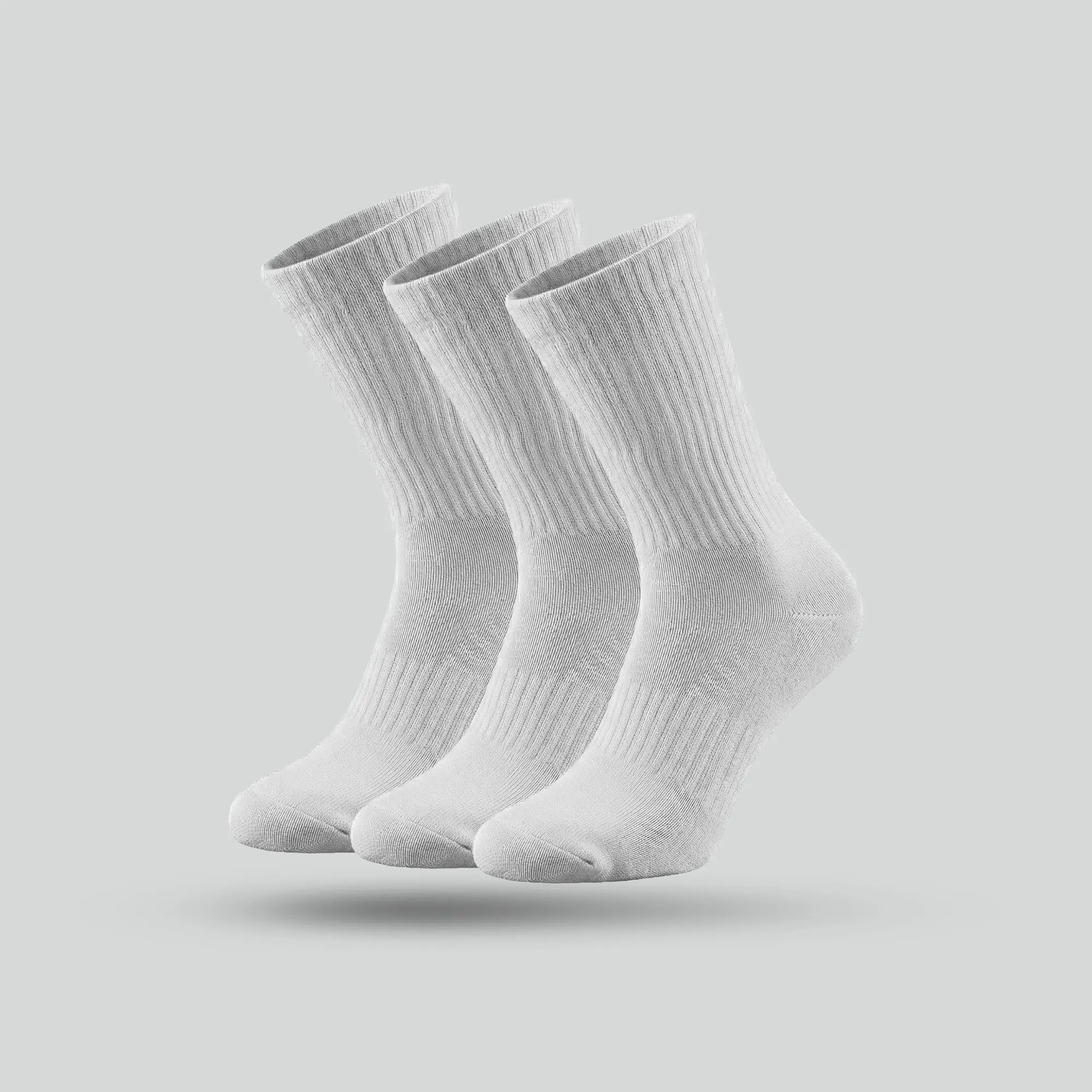Crew-Length Socks - Polar White (Pack of 3)
