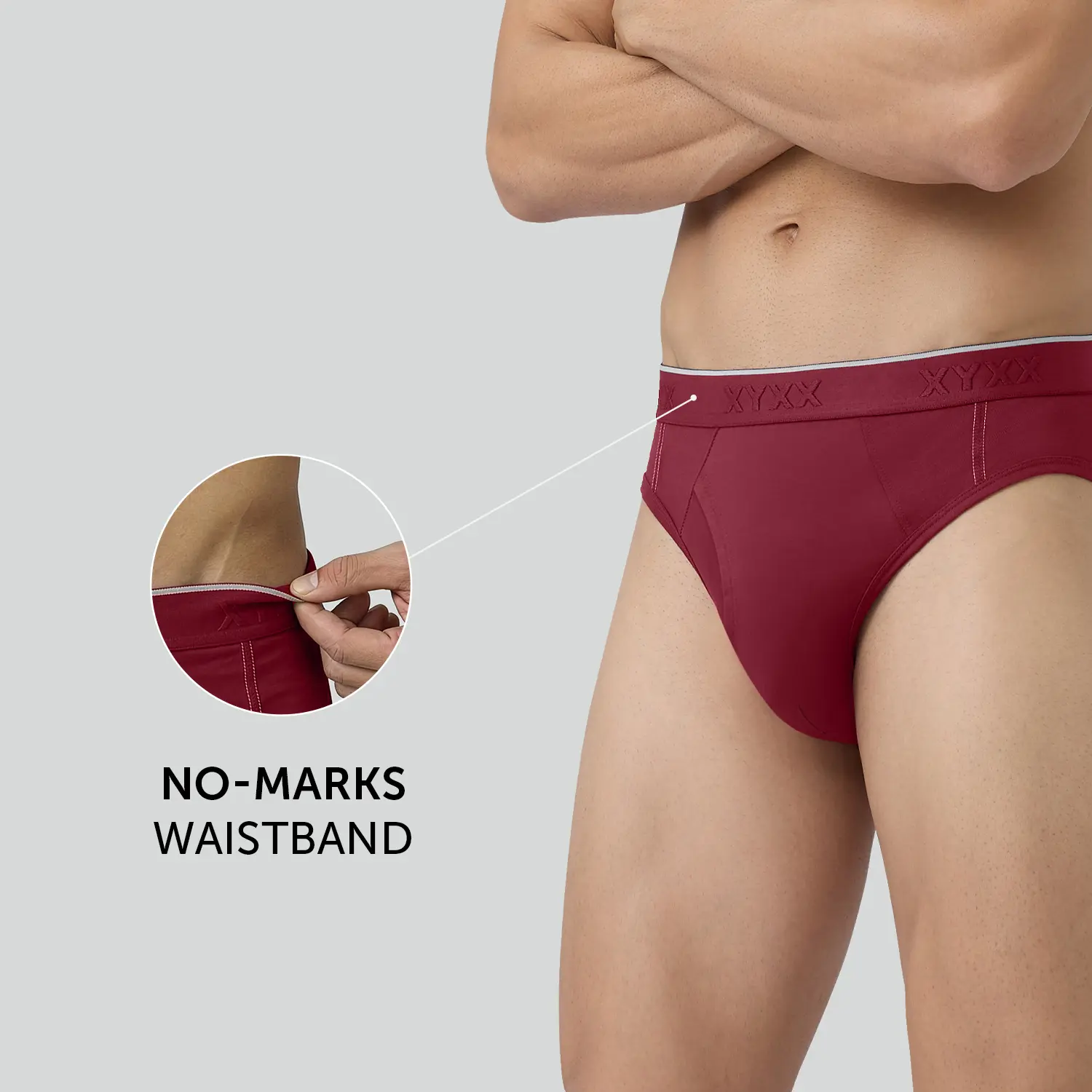 Crux Cotton Stretch Briefs Bold Burgundy - Image 5