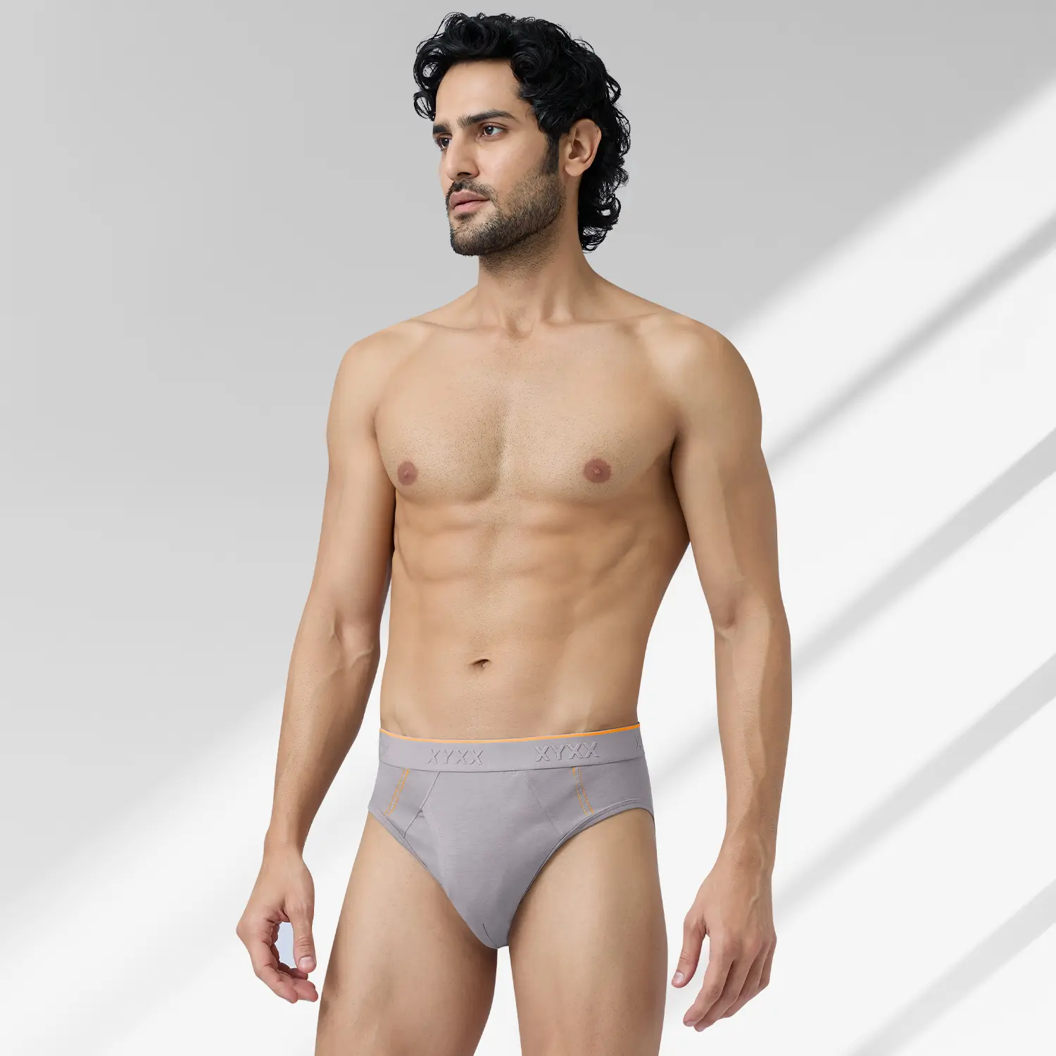 Crux Cotton Stretch Briefs Cloud Grey - Image 3