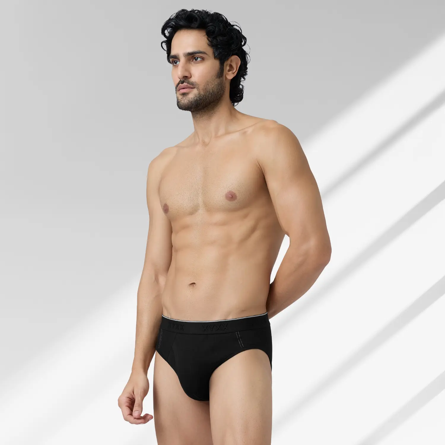 Crux Cotton Stretch Briefs Pitch Black - Image 3