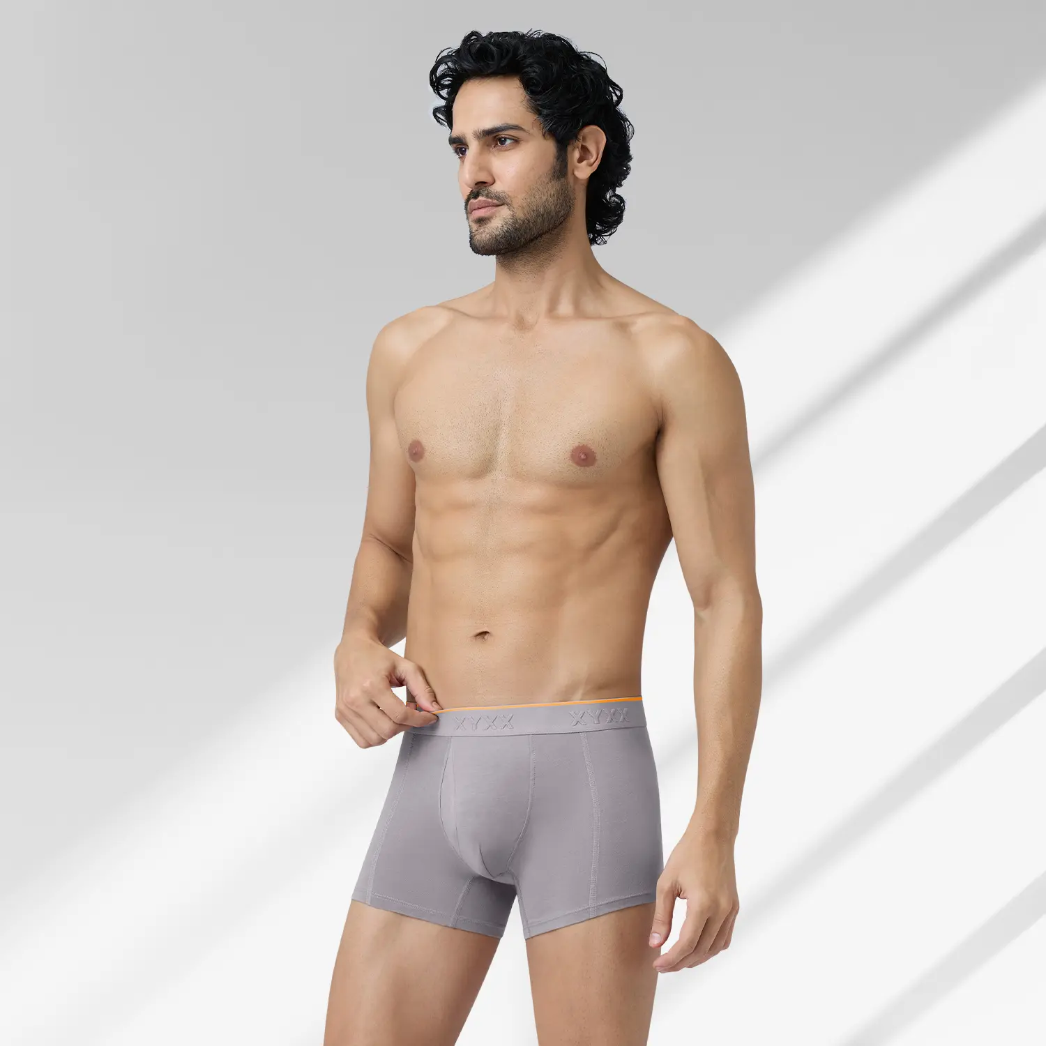 Crux Cotton Stretch Trunks Cloud Grey - Image 3