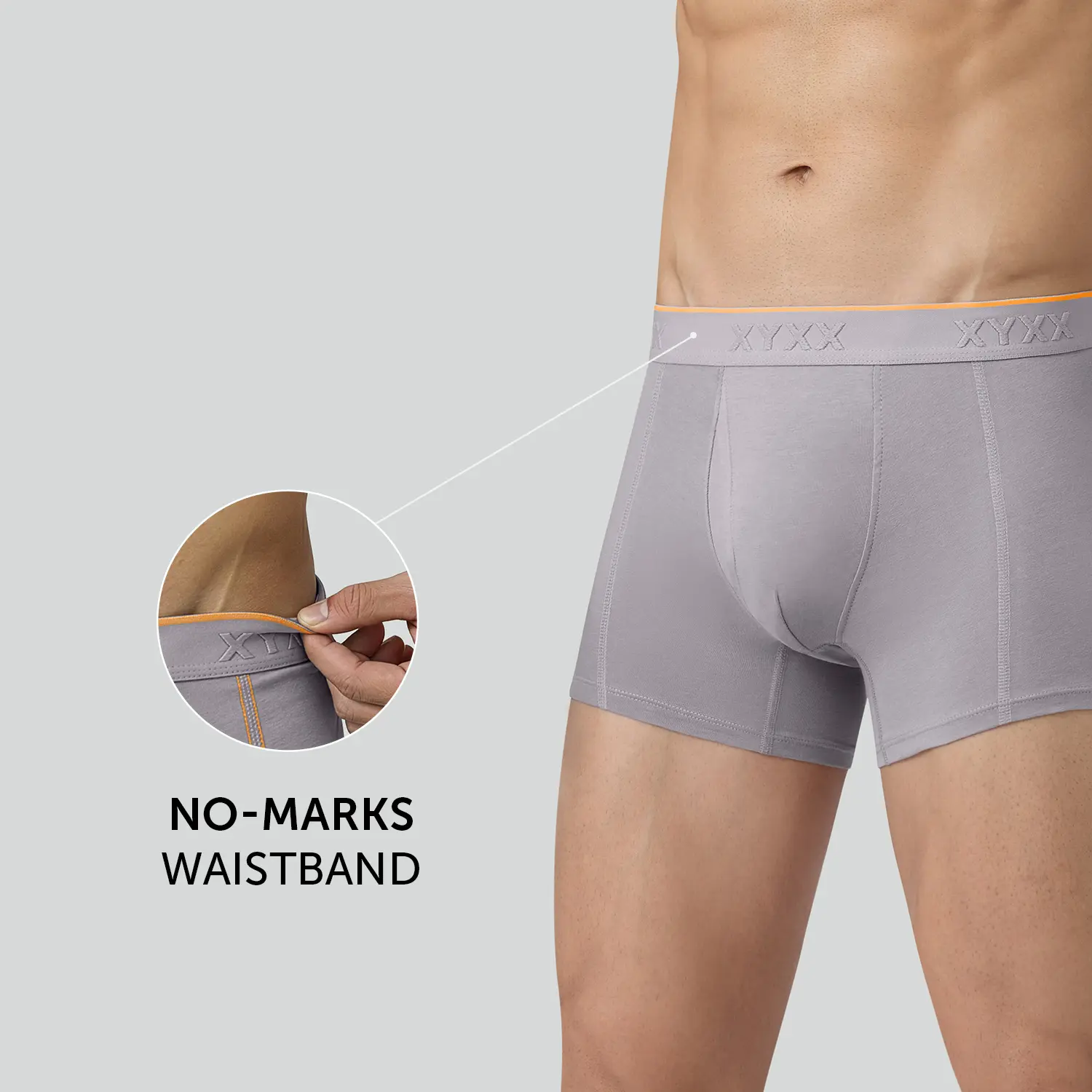 Crux Cotton Stretch Trunks Cloud Grey - Image 5