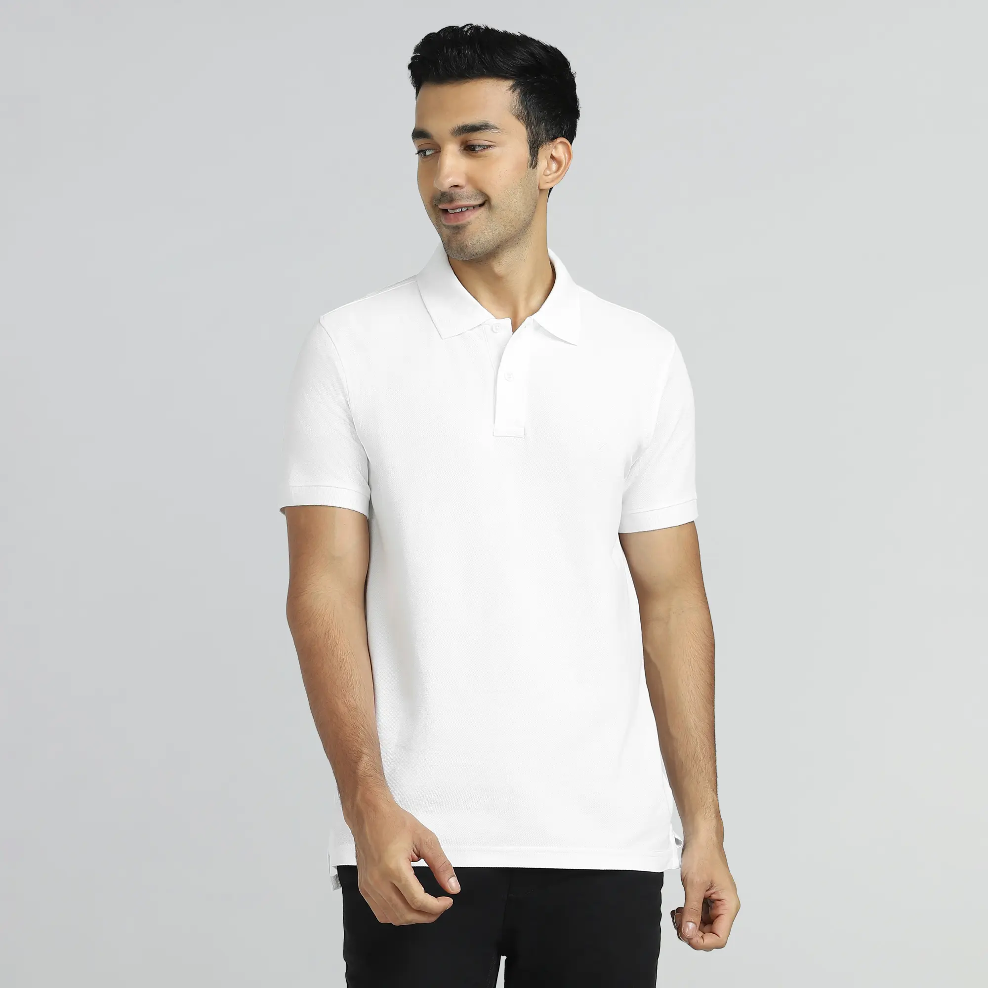 Element Combed Cotton Polo T-shirts Polar White