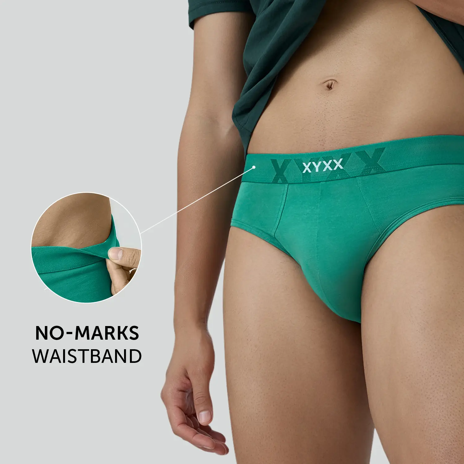 Element Cotton Stretch Briefs Lush Green - Image 3