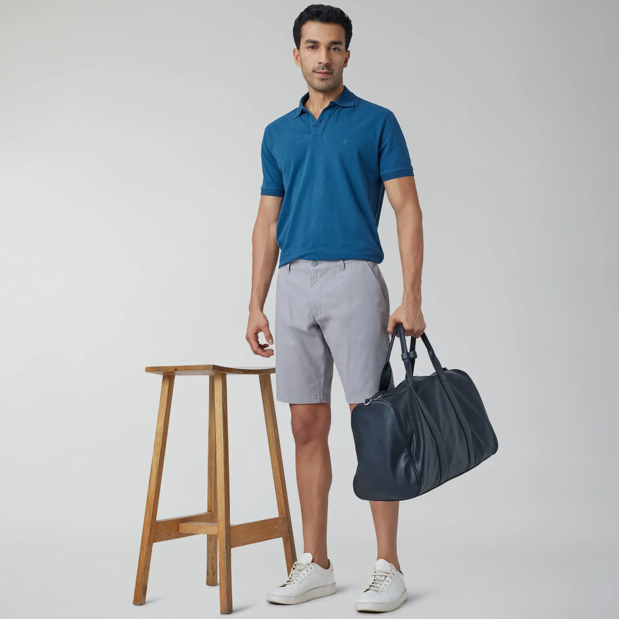 Element Cotton Chinos Shorts For Men Moon Grey - Image 2
