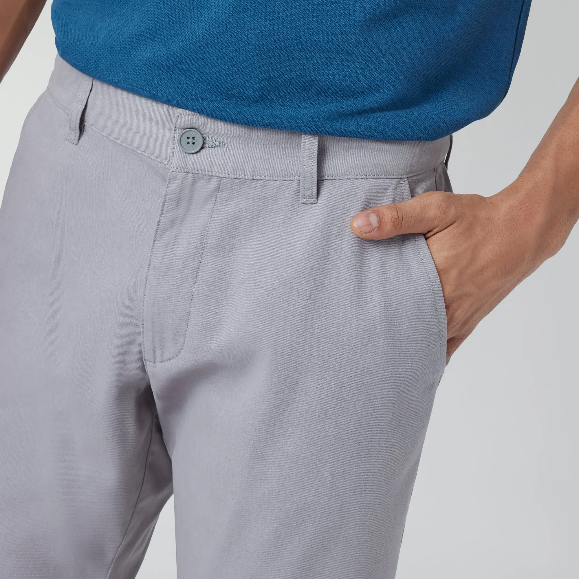 Element Cotton Chinos Shorts For Men Moon Grey - Image 6